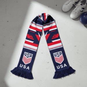 USA Scarf Global Soccer Event 2026 Contemporary Soccer Fan Design With Sharp Lines