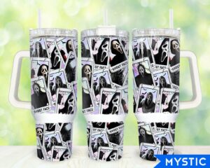Ghostface Scream Tumbler Graphic Tumbler for Movie Fans
