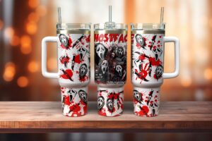 Ghostface Scream Tumbler Graphic Tumbler for Movie Fans