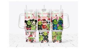 Grinch and Friends Sweater Merry Xmas Tumbler Graphic Tumbler for Movie Fans