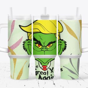Unisex Grinch Trump Tumbler Graphic Tumbler for Movie Fans