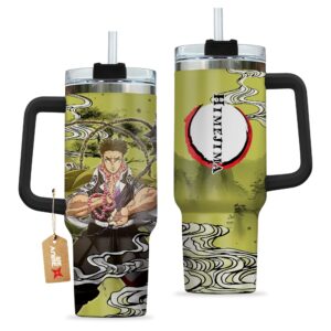 Unisex Gyomei Himejima Kimestu no Yaiba Demon Slayer Anime Graphic Tumbler for Anime Fans