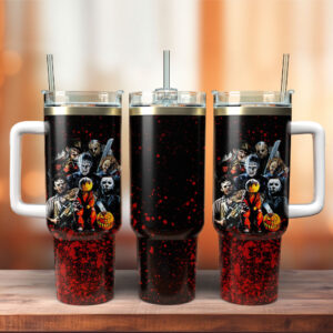 Unisex Horror Characters Tumbler Graphic Tumbler for Movie Fans