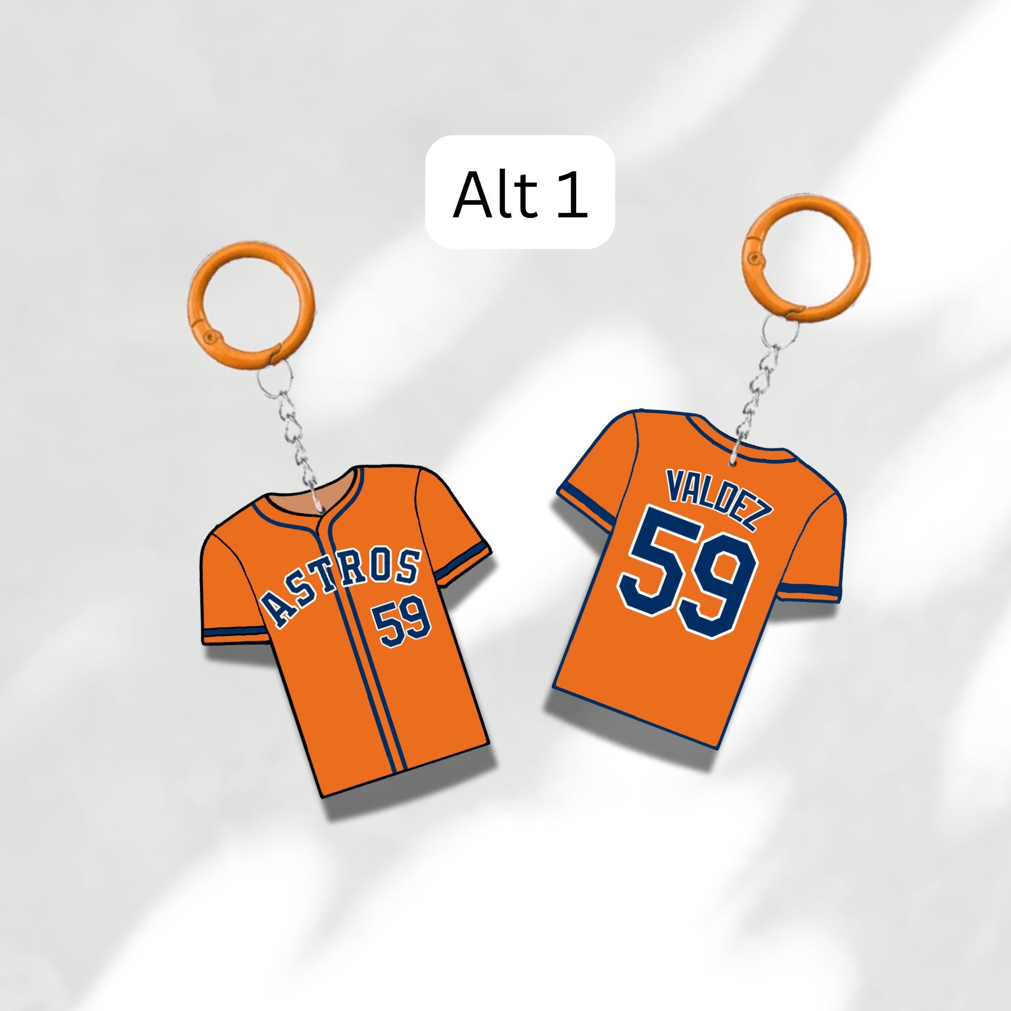 Custom Keychain Houston Baseball Theme Sports Fan Gift Personalized Name And Number Bag Tag 4 Custom Keychain Houston Baseball Theme Sports Fan Gift Personalized Name And Number Bag Tag - Image 4