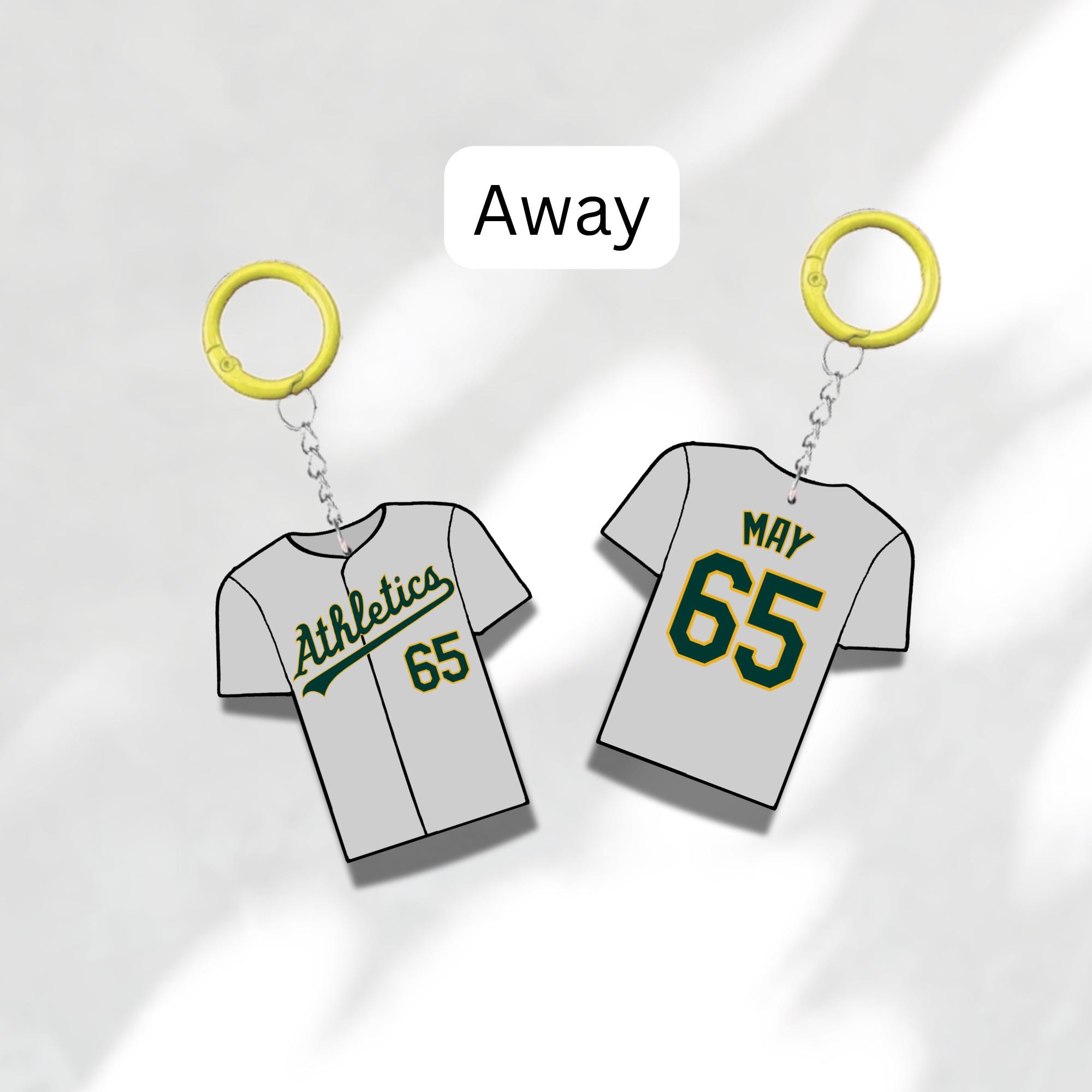 Custom Keychain Oakland Baseball Theme Sports Fan Gift Personalized Name And Number Bag Tag 3 Custom Keychain Oakland Baseball Theme Sports Fan Gift Personalized Name And Number Bag Tag - Image 3