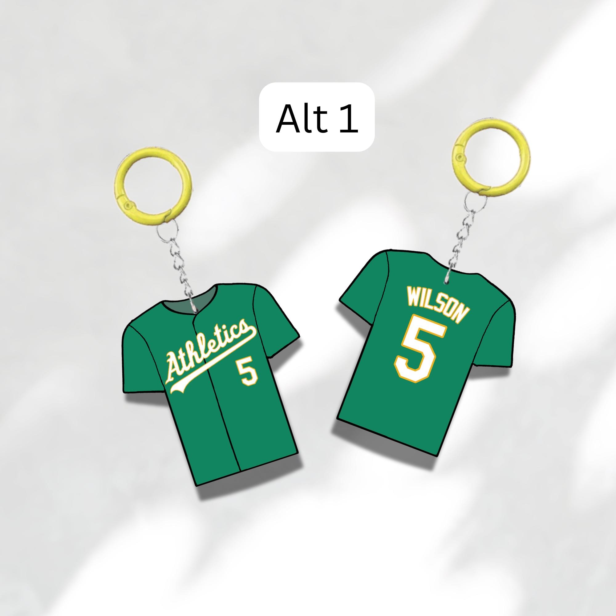 Custom Keychain Oakland Baseball Theme Sports Fan Gift Personalized Name And Number Bag Tag 4 Custom Keychain Oakland Baseball Theme Sports Fan Gift Personalized Name And Number Bag Tag - Image 4