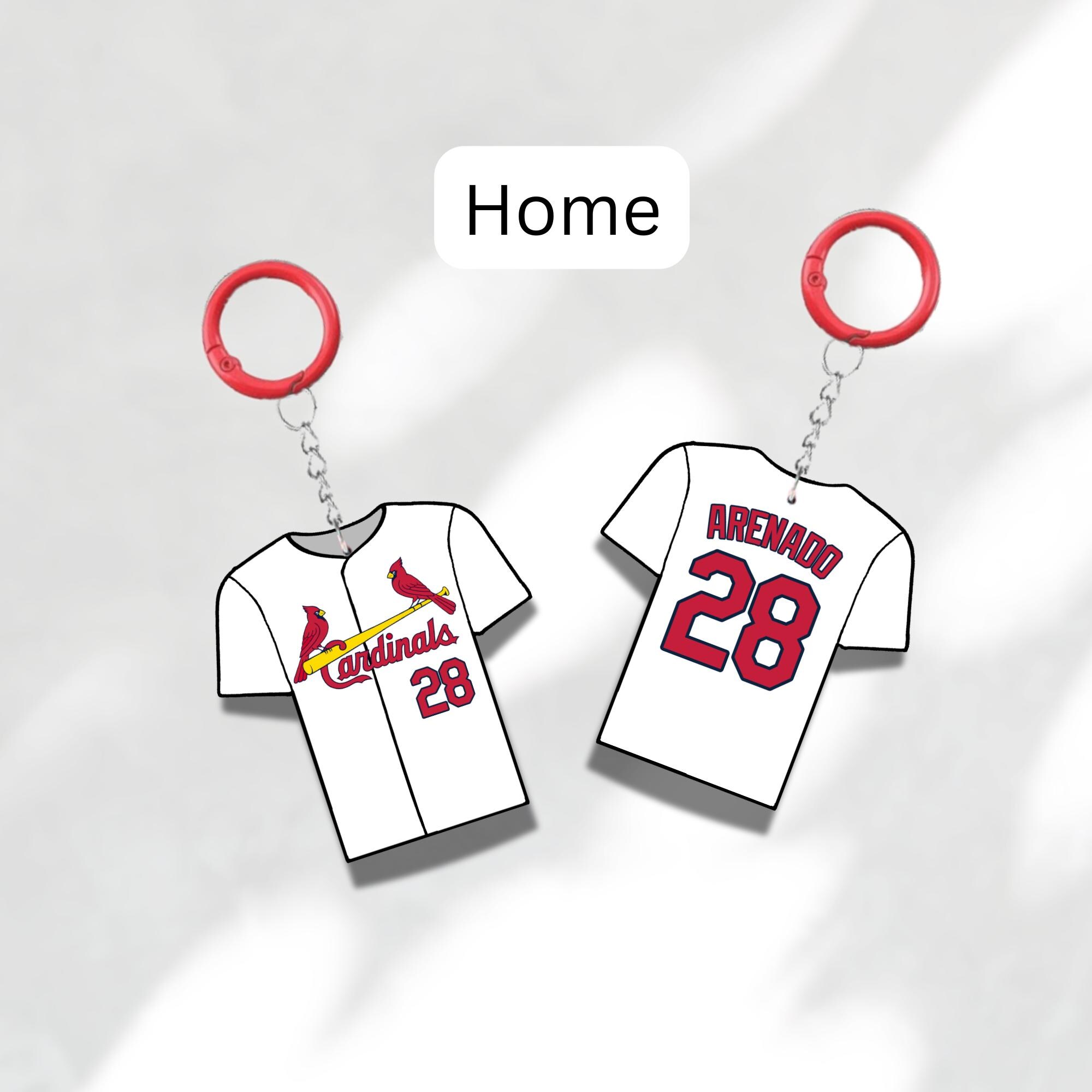 Custom Keychain St Louis Baseball Theme Sports Fan Gift Personalized Name And Number Bag Tag 2 Custom Keychain St Louis Baseball Theme Sports Fan Gift Personalized Name And Number Bag Tag - Image 2