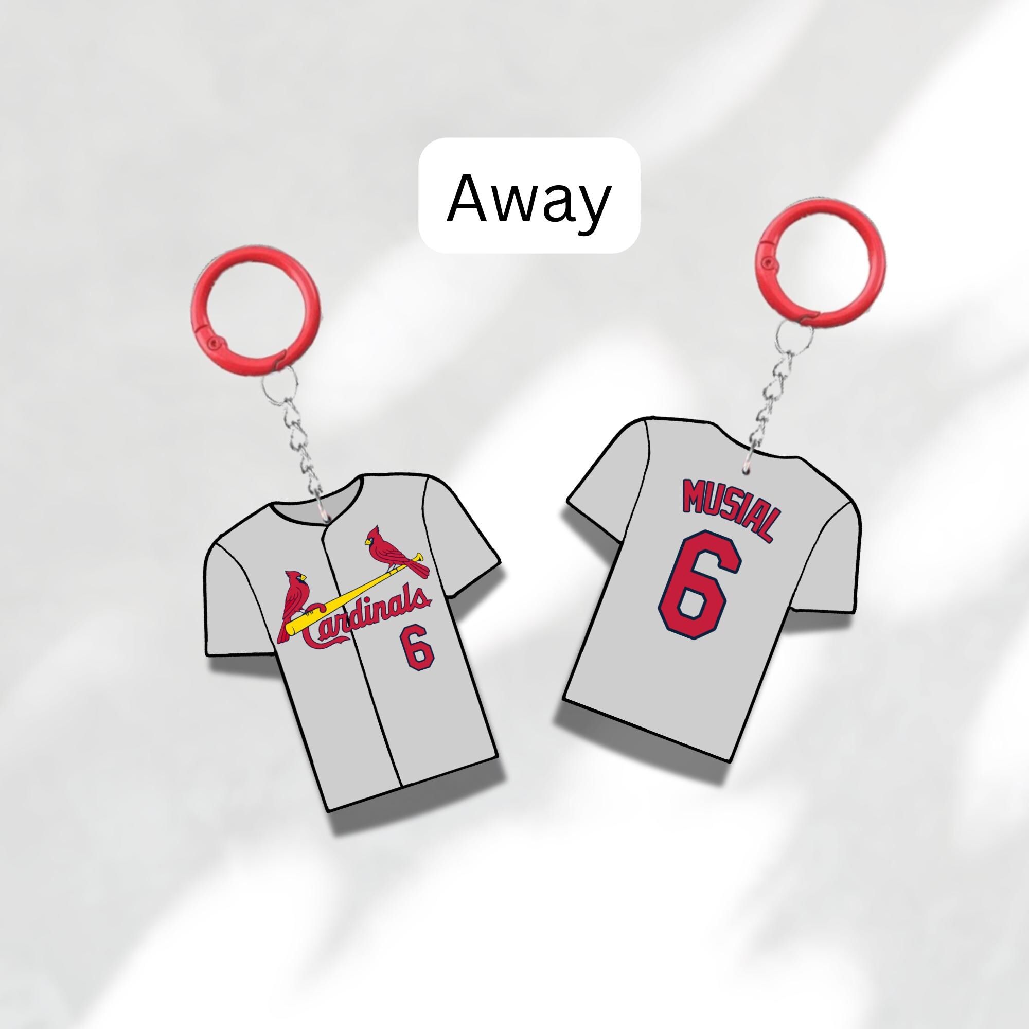 Custom Keychain St Louis Baseball Theme Sports Fan Gift Personalized Name And Number Bag Tag 3 Custom Keychain St Louis Baseball Theme Sports Fan Gift Personalized Name And Number Bag Tag - Image 3