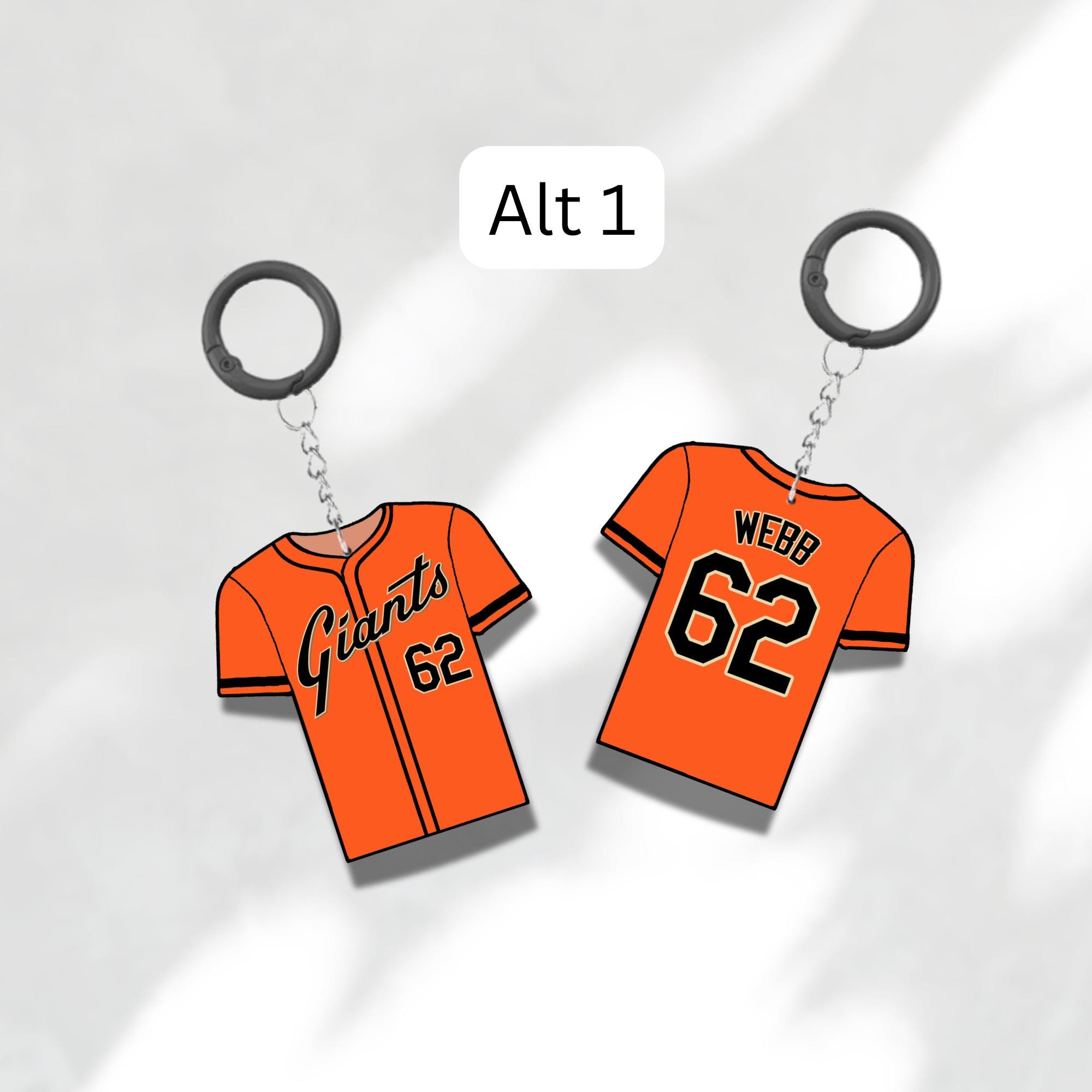 Custom Keychain San Francisco Baseball Theme Sports Fan Gift Personalized Name And Number Bag Tag - Image 4