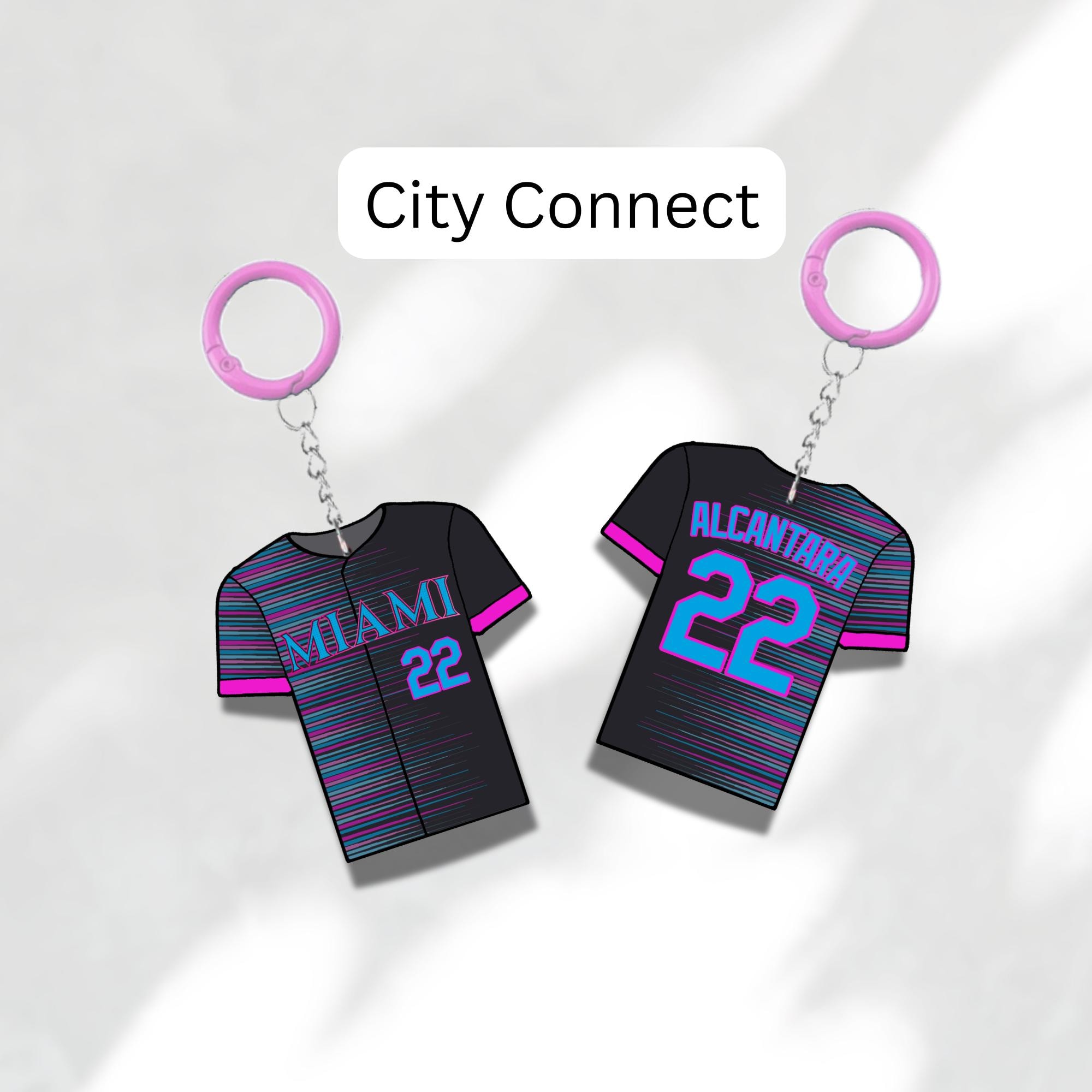 Custom Keychain Miami Baseball Theme Sports Fan Gift Personalized Name And Number Bag Tag 6 Custom Keychain Miami Baseball Theme Sports Fan Gift Personalized Name And Number Bag Tag - Image 6