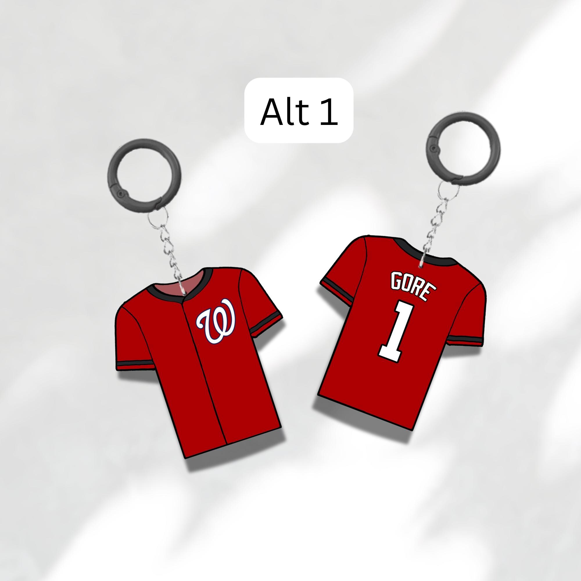 Custom Keychain Washington Baseball Theme Sports Fan Gift Personalized Name And Number Bag Tag 4 Custom Keychain Washington Baseball Theme Sports Fan Gift Personalized Name And Number Bag Tag - Image 4