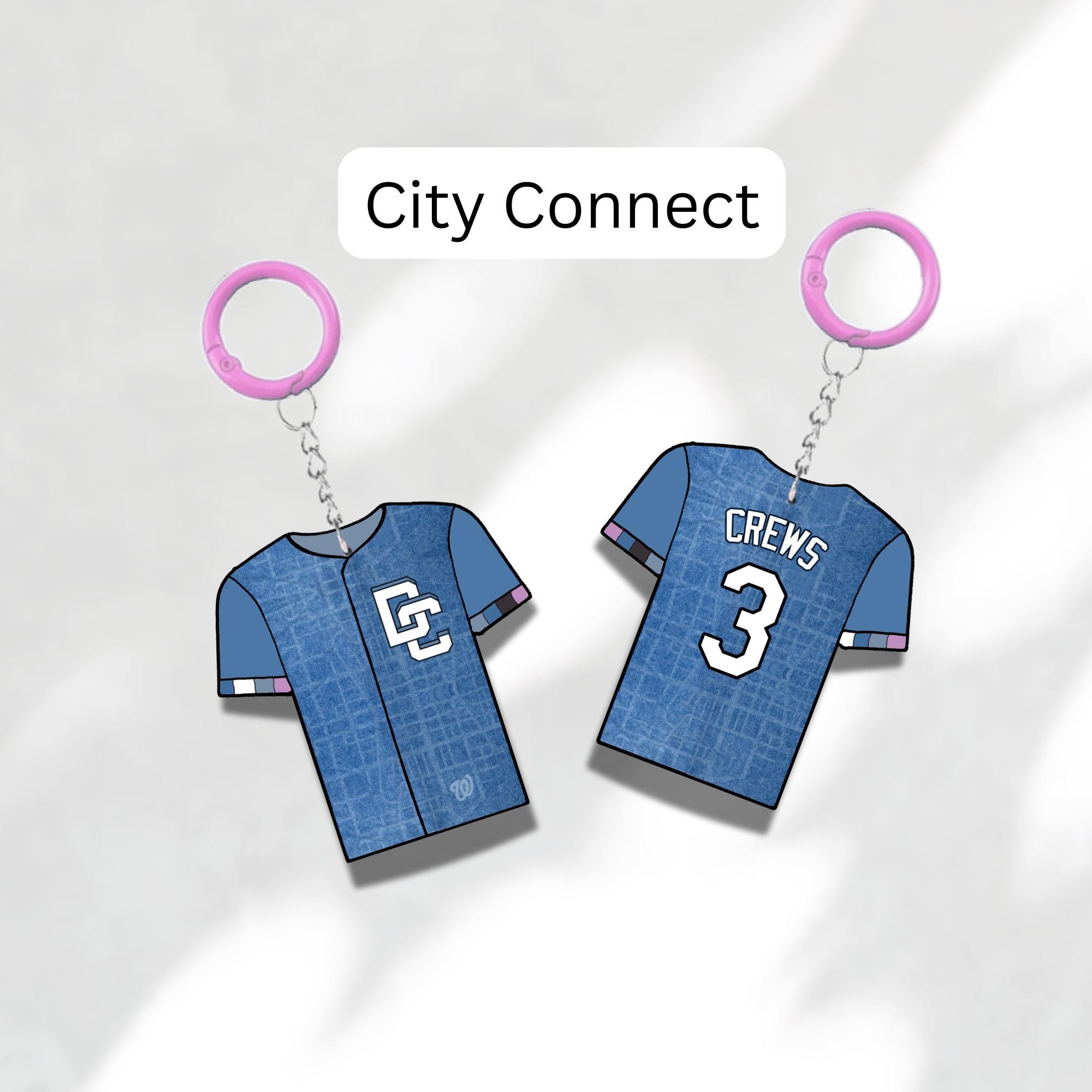 Custom Keychain Washington Baseball Theme Sports Fan Gift Personalized Name And Number Bag Tag 6 Custom Keychain Washington Baseball Theme Sports Fan Gift Personalized Name And Number Bag Tag - Image 6