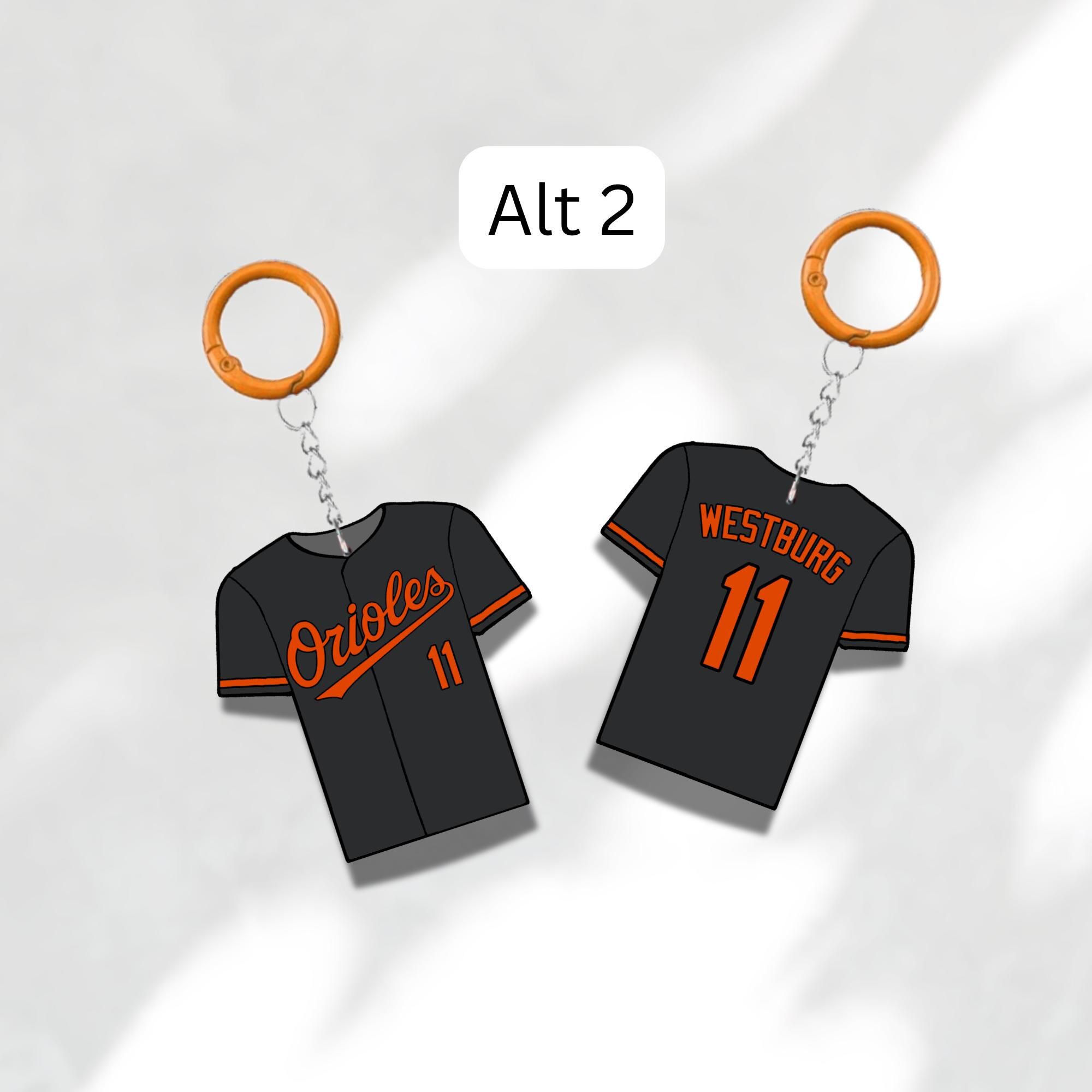 Custom Keychain Baltimore Baseball Theme Sports Fan Gift Personalized Name And Number Bag Tag 5 Custom Keychain Baltimore Baseball Theme Sports Fan Gift Personalized Name And Number Bag Tag - Image 5