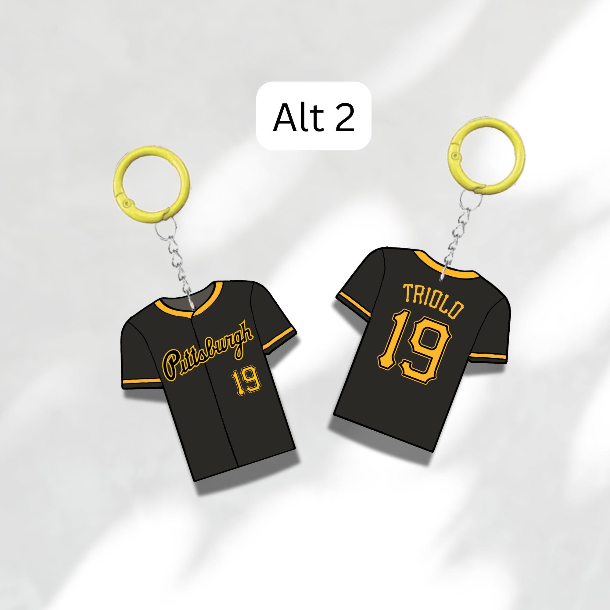 Custom Keychain Pittsburgh Baseball Theme Sports Fan Gift Personalized Name And Number Bag Tag 5 Custom Keychain Pittsburgh Baseball Theme Sports Fan Gift Personalized Name And Number Bag Tag - Image 5