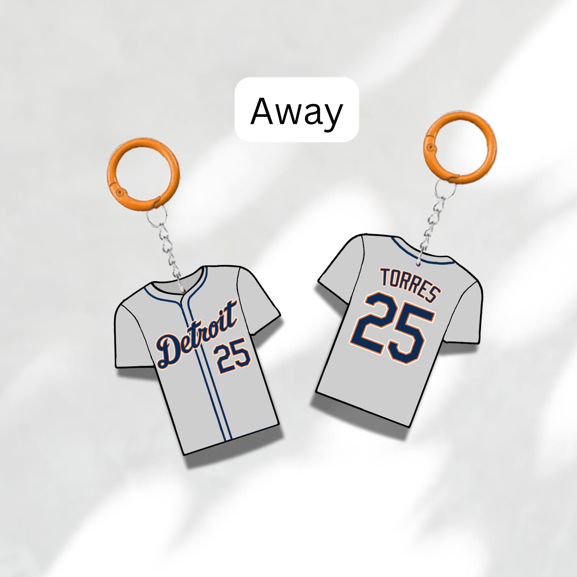 Custom Keychain Detroit Baseball Theme Sports Fan Gift Personalized Name And Number Bag Tag 3 Custom Keychain Detroit Baseball Theme Sports Fan Gift Personalized Name And Number Bag Tag - Image 3