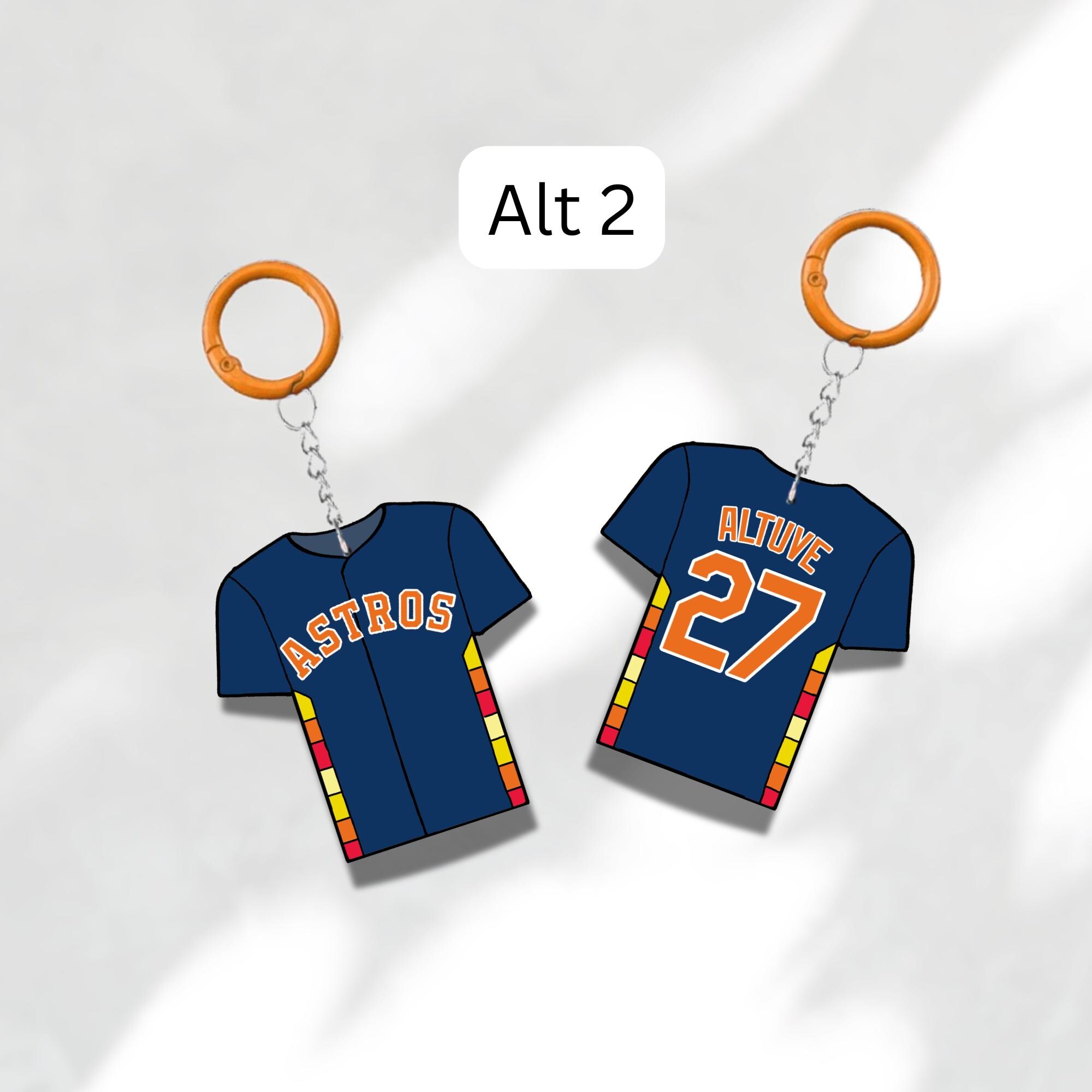 Custom Keychain Houston Baseball Theme Sports Fan Gift Personalized Name And Number Bag Tag 5 Custom Keychain Houston Baseball Theme Sports Fan Gift Personalized Name And Number Bag Tag - Image 5