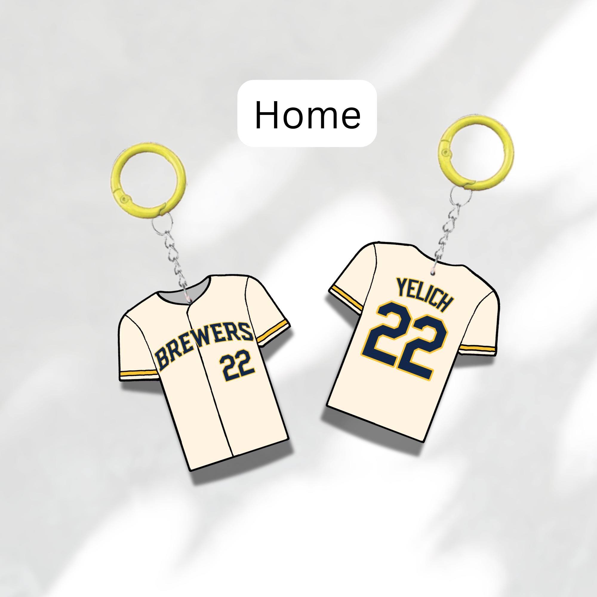 Custom Keychain Milwaukee Baseball Theme Sports Fan Gift Personalized Name And Number Bag Tag 2 Custom Keychain Milwaukee Baseball Theme Sports Fan Gift Personalized Name And Number Bag Tag - Image 2