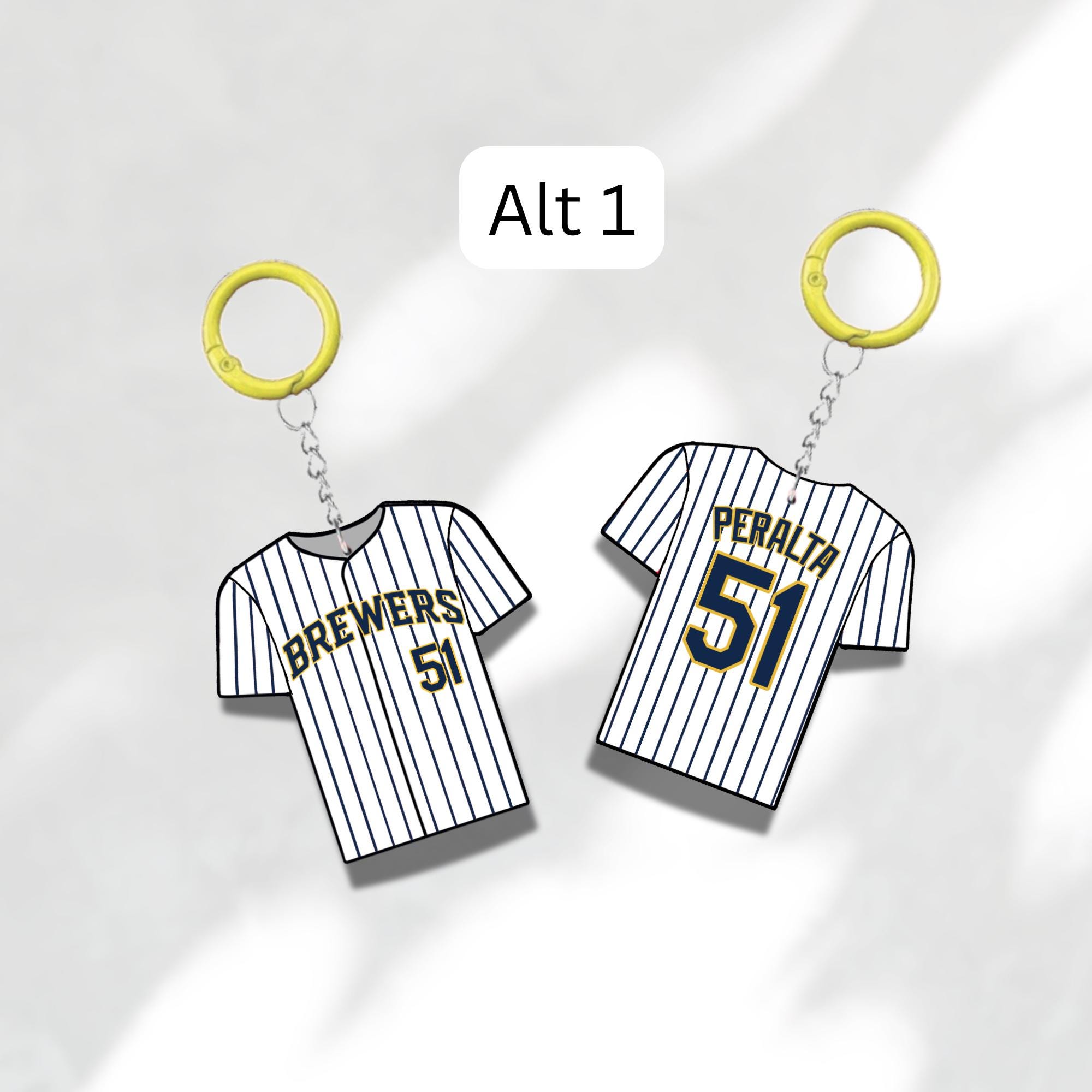 Custom Keychain Milwaukee Baseball Theme Sports Fan Gift Personalized Name And Number Bag Tag 4 Custom Keychain Milwaukee Baseball Theme Sports Fan Gift Personalized Name And Number Bag Tag - Image 4