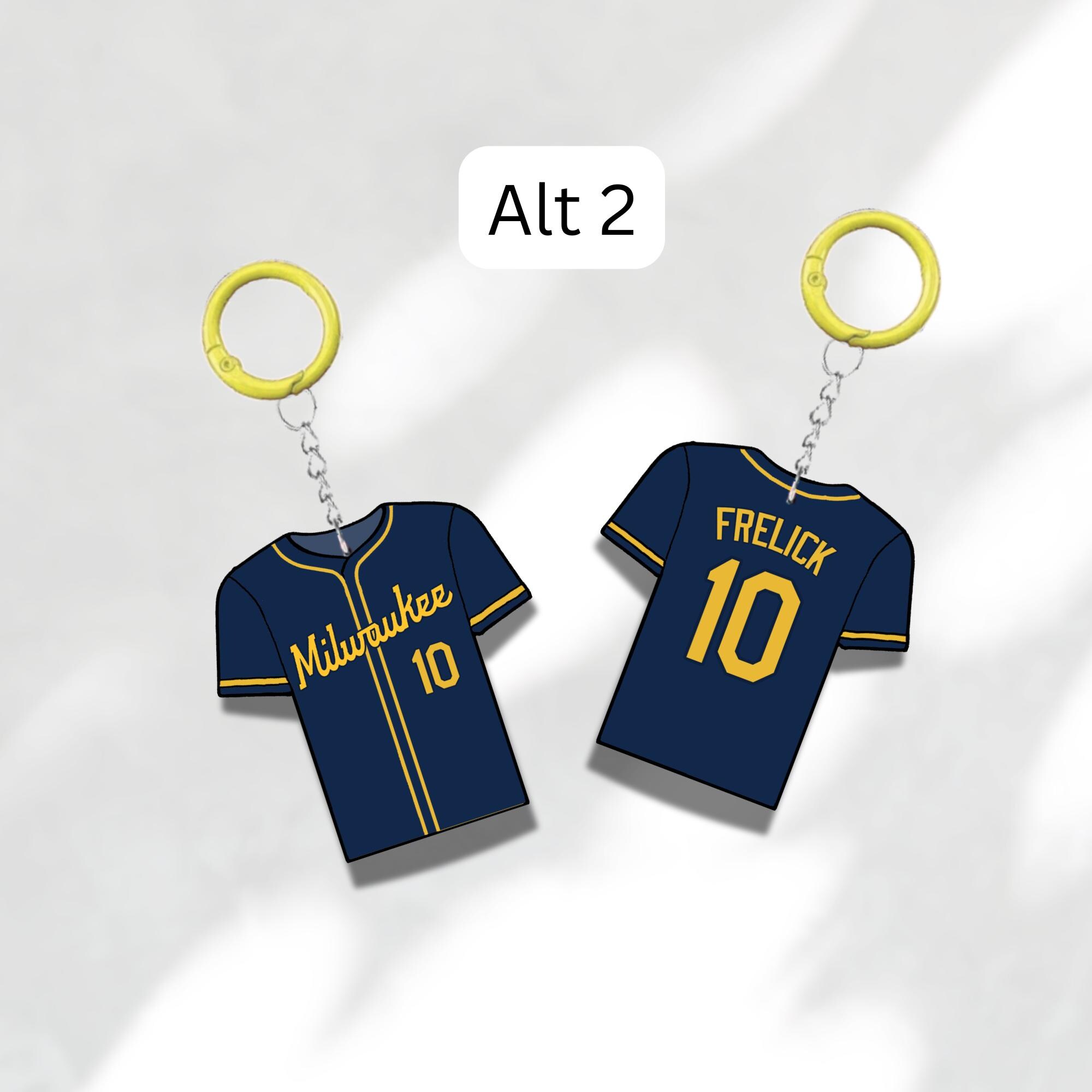 Custom Keychain Milwaukee Baseball Theme Sports Fan Gift Personalized Name And Number Bag Tag 5 Custom Keychain Milwaukee Baseball Theme Sports Fan Gift Personalized Name And Number Bag Tag - Image 5