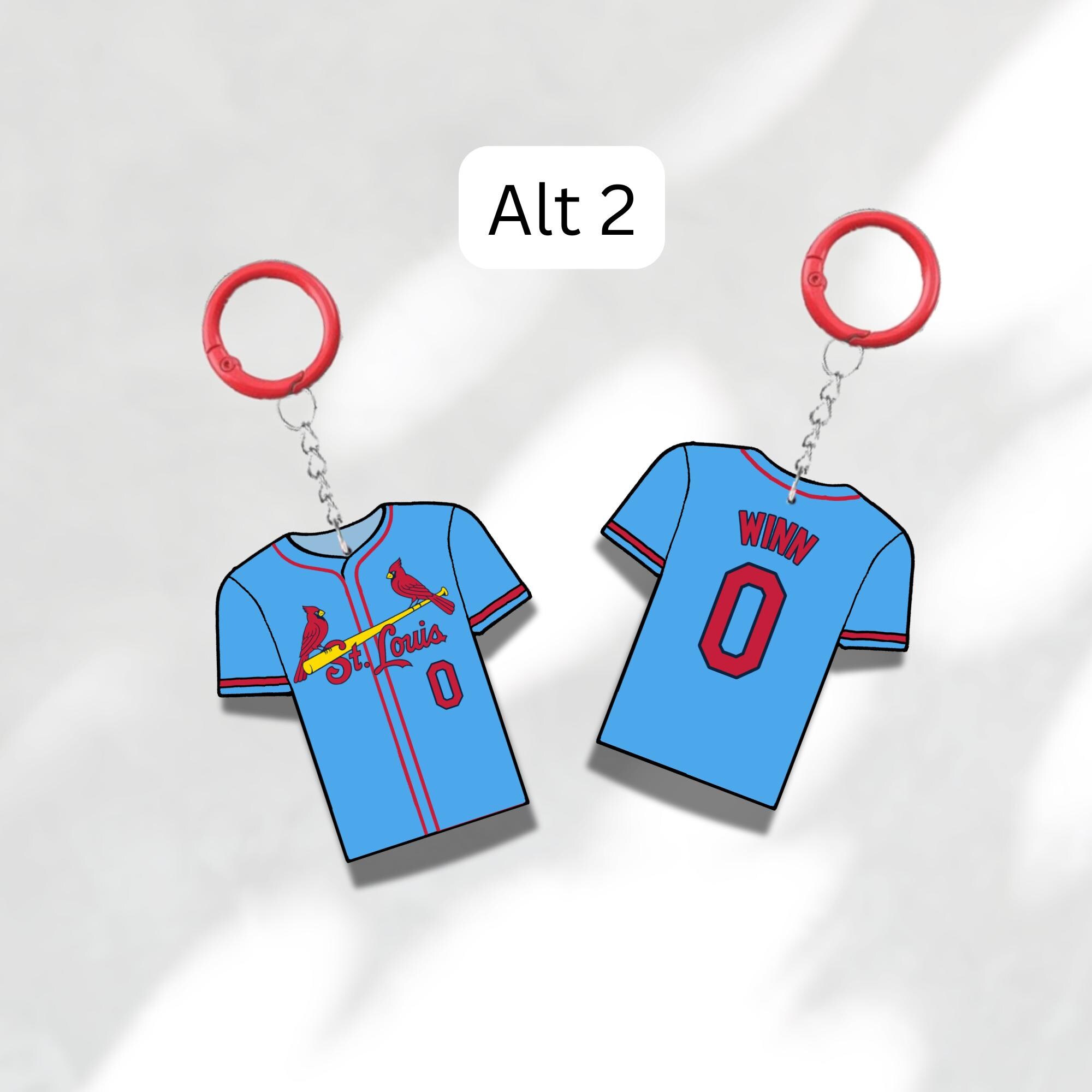 Custom Keychain St Louis Baseball Theme Sports Fan Gift Personalized Name And Number Bag Tag 5 Custom Keychain St Louis Baseball Theme Sports Fan Gift Personalized Name And Number Bag Tag - Image 5
