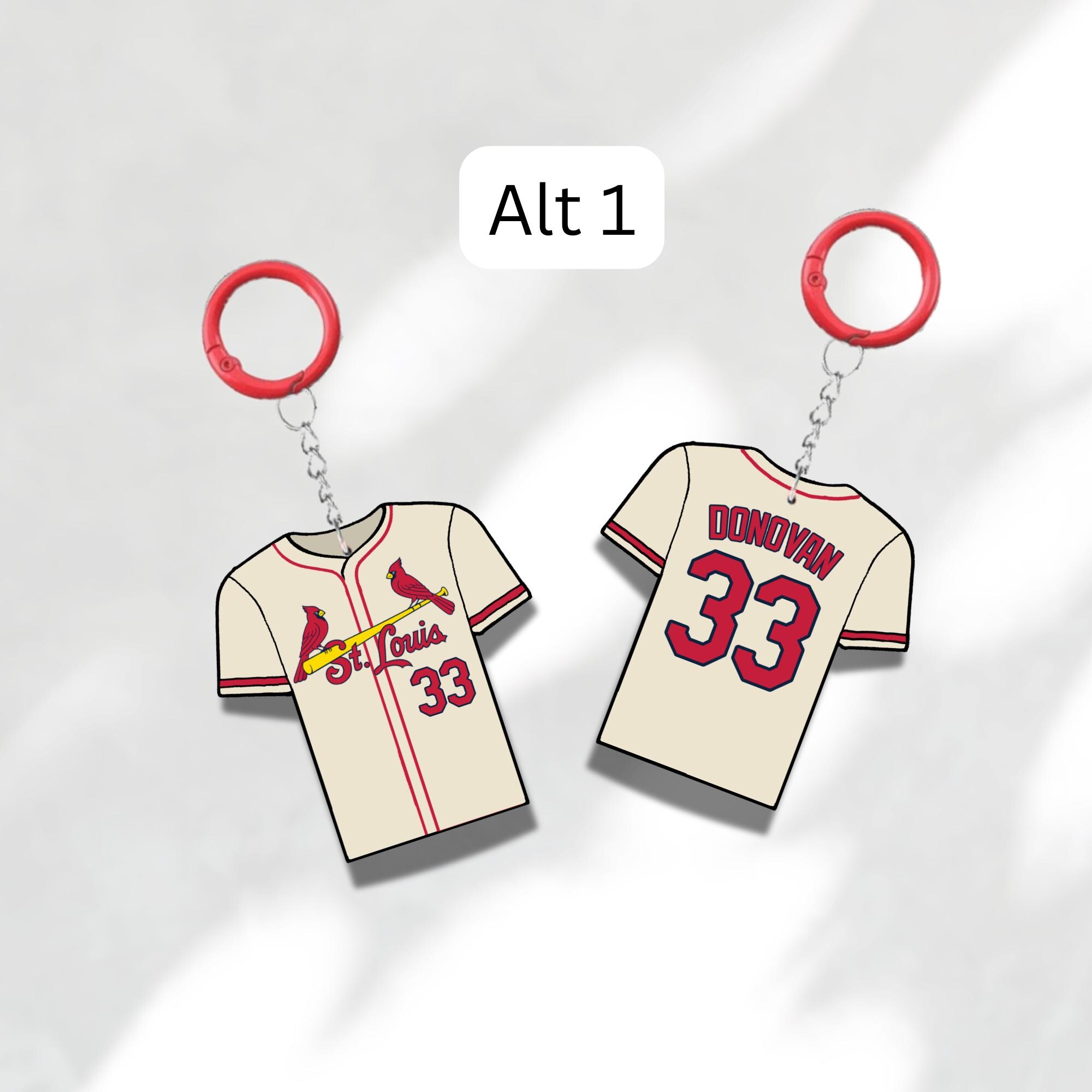 Custom Keychain St Louis Baseball Theme Sports Fan Gift Personalized Name And Number Bag Tag 4 Custom Keychain St Louis Baseball Theme Sports Fan Gift Personalized Name And Number Bag Tag - Image 4