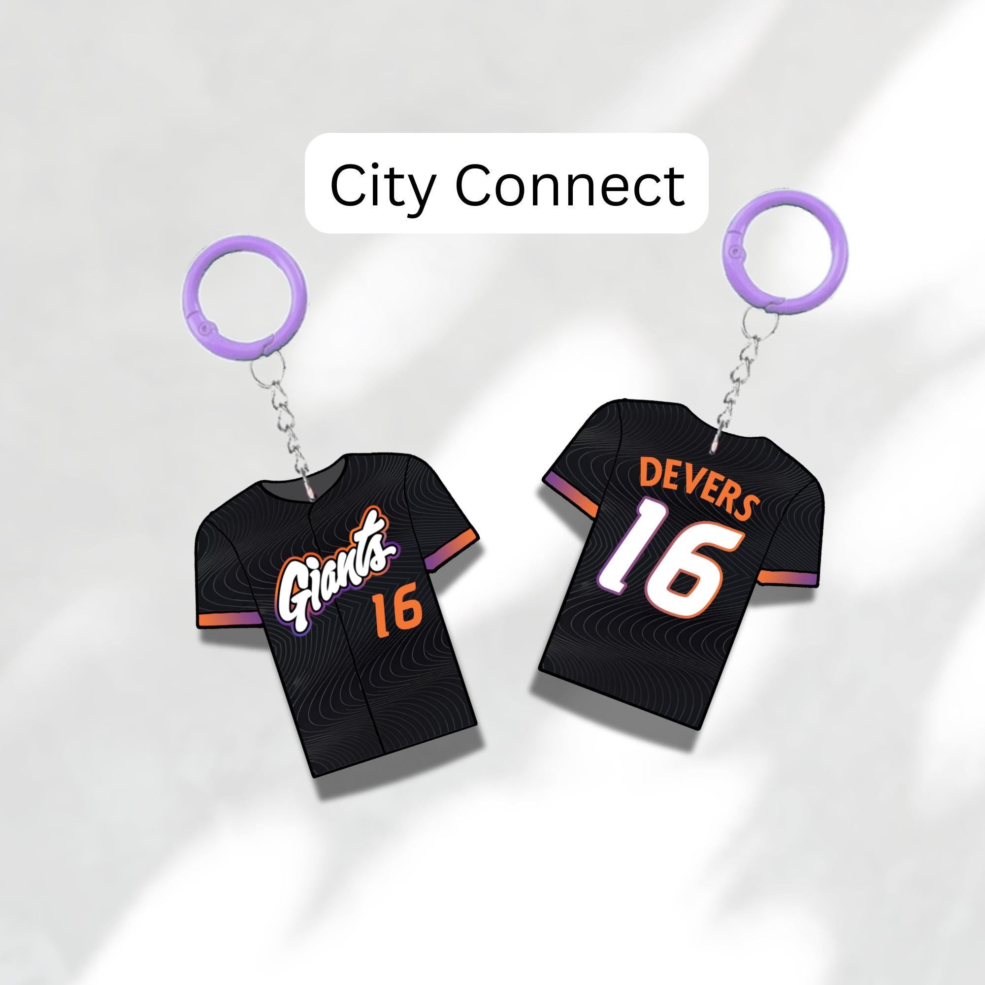 Custom Keychain San Francisco Baseball Theme Sports Fan Gift Personalized Name And Number Bag Tag - Image 6