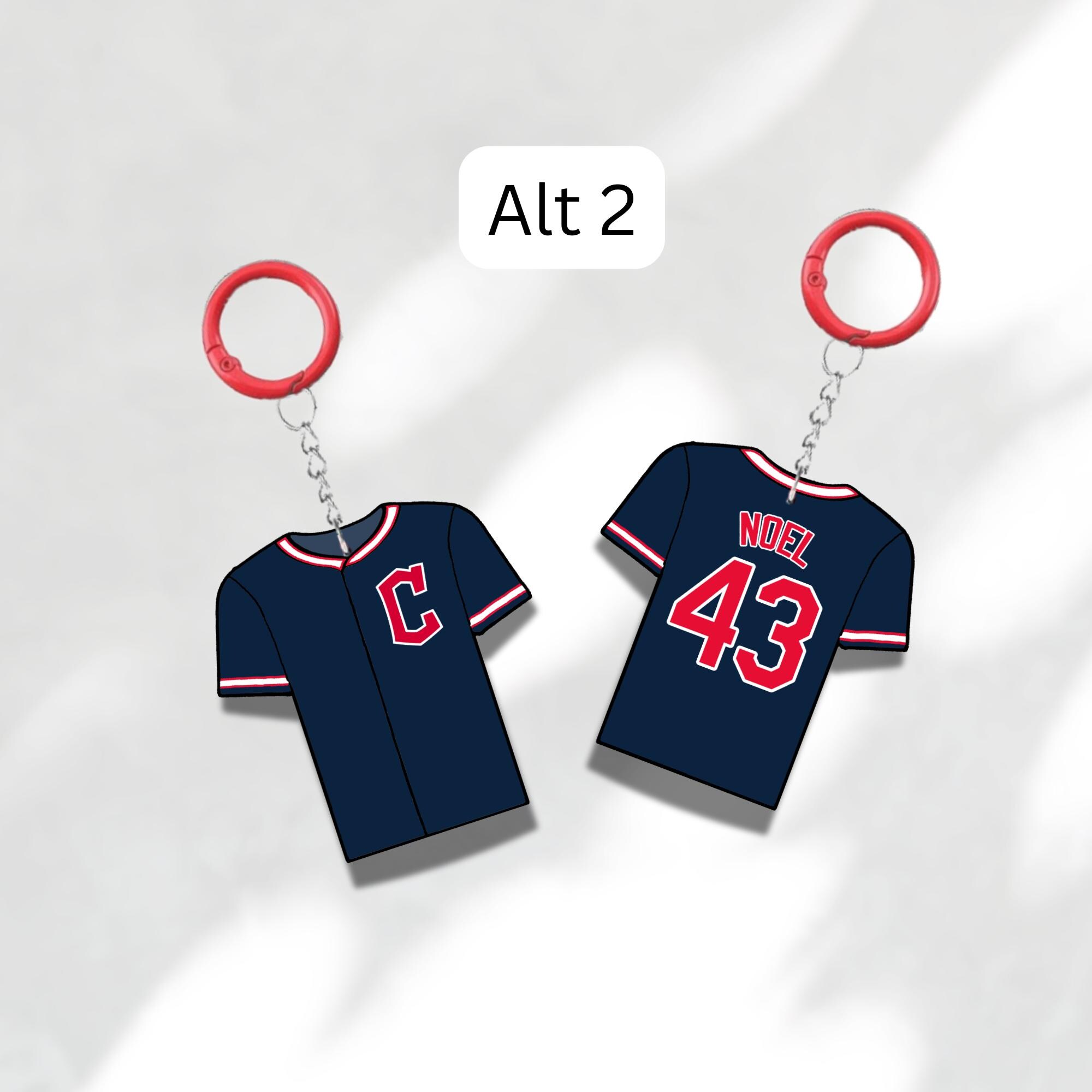 Custom Keychain Cleveland Baseball Theme Sports Fan Gift Personalized Name And Number Bag Tag 5 Custom Keychain Cleveland Baseball Theme Sports Fan Gift Personalized Name And Number Bag Tag - Image 5