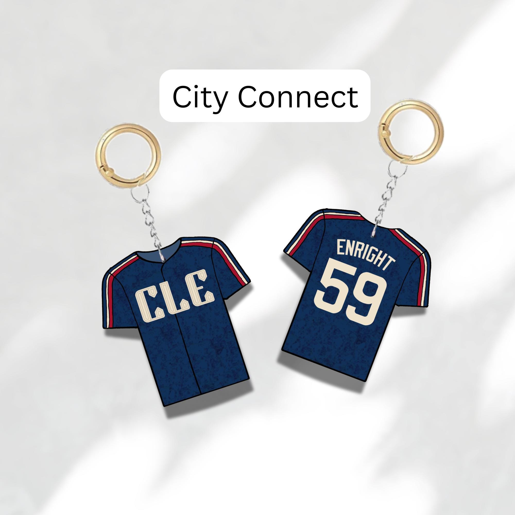 Custom Keychain Cleveland Baseball Theme Sports Fan Gift Personalized Name And Number Bag Tag 6 Custom Keychain Cleveland Baseball Theme Sports Fan Gift Personalized Name And Number Bag Tag - Image 6