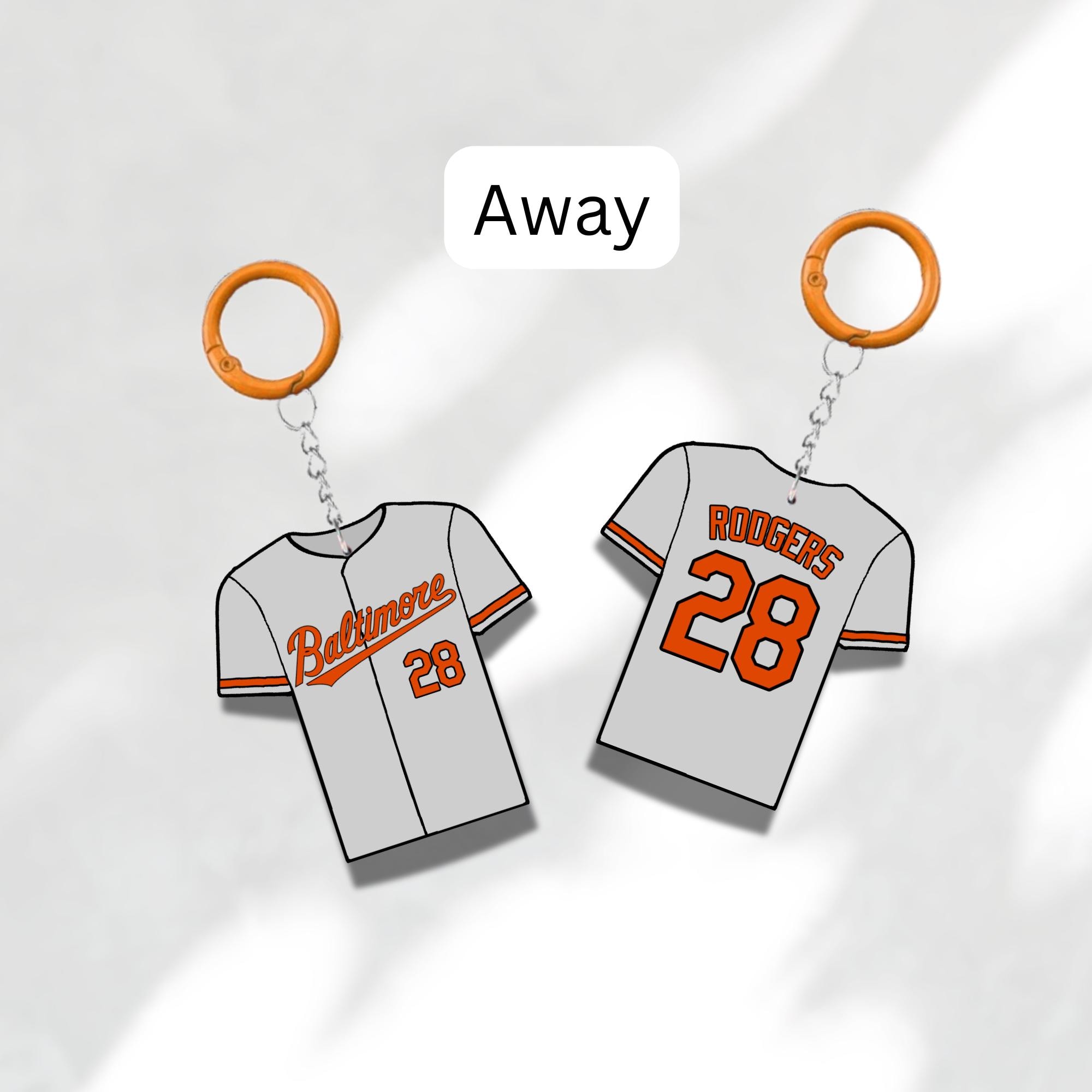 Custom Keychain Baltimore Baseball Theme Sports Fan Gift Personalized Name And Number Bag Tag 3 Custom Keychain Baltimore Baseball Theme Sports Fan Gift Personalized Name And Number Bag Tag - Image 3