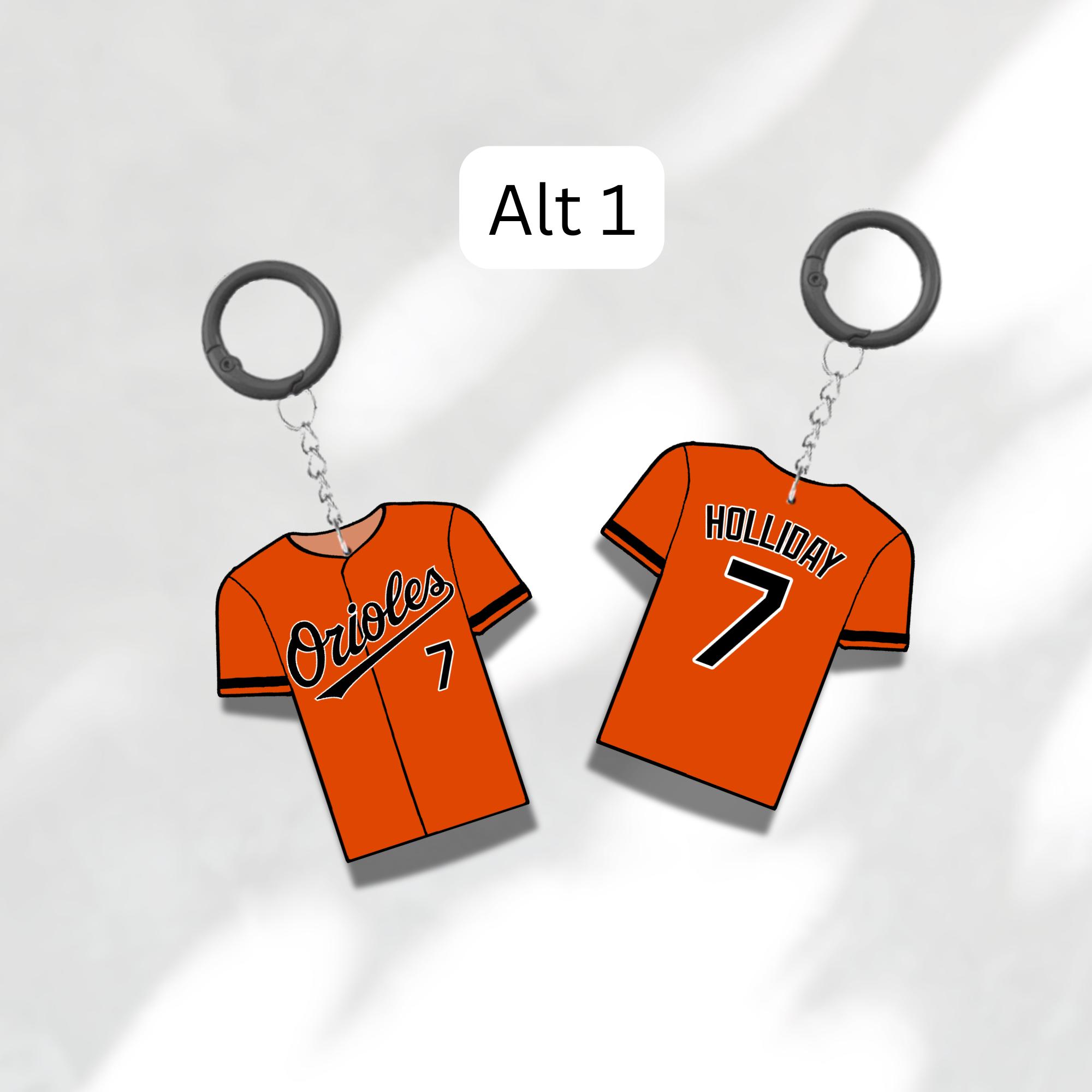 Custom Keychain Baltimore Baseball Theme Sports Fan Gift Personalized Name And Number Bag Tag 4 Custom Keychain Baltimore Baseball Theme Sports Fan Gift Personalized Name And Number Bag Tag - Image 4