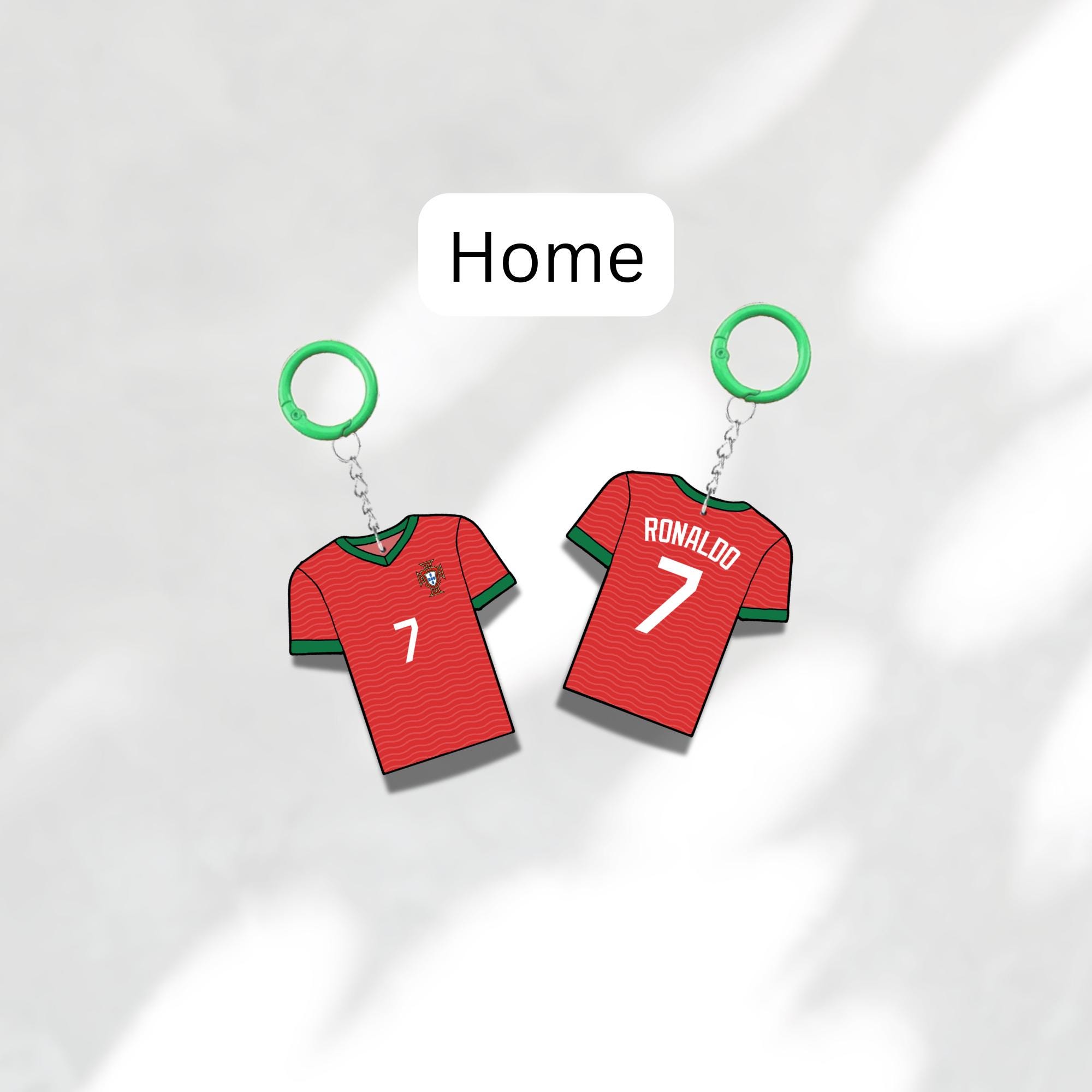 Custom Keychain Portugal Soccer Theme Sports Fan Gift Personalized Name And Number Bag Tag 2 Custom Keychain Portugal Soccer Theme Sports Fan Gift Personalized Name And Number Bag Tag - Image 2