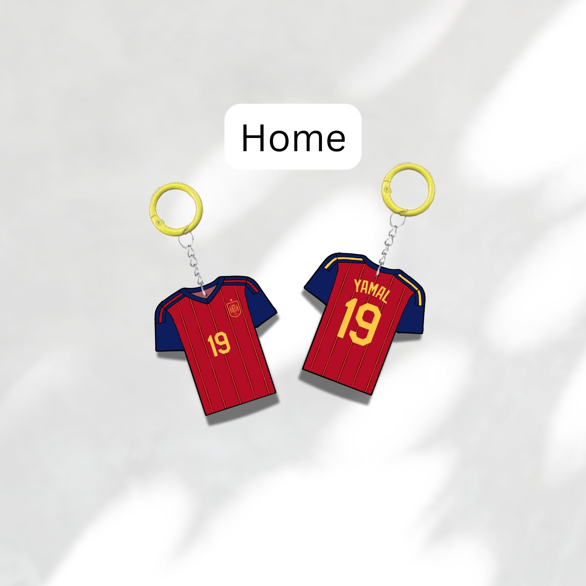Custom Keychain Spain Soccer Theme Sports Fan Gift Personalized Name And Number Bag Tag 2 Custom Keychain Spain Soccer Theme Sports Fan Gift Personalized Name And Number Bag Tag - Image 2