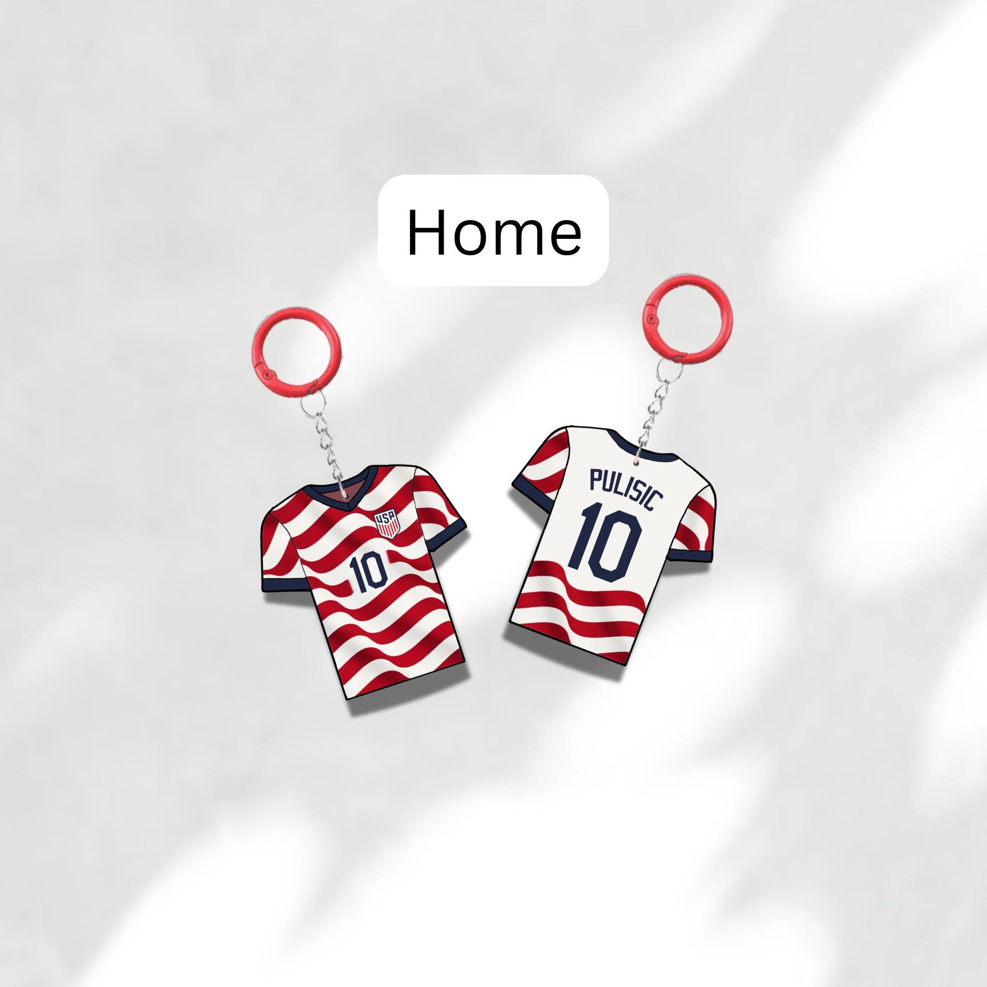 Custom Keychain Usa Soccer Theme Sports Fan Gift Personalized Name And Number Bag Tag 2 Custom Keychain Usa Soccer Theme Sports Fan Gift Personalized Name And Number Bag Tag - Image 2