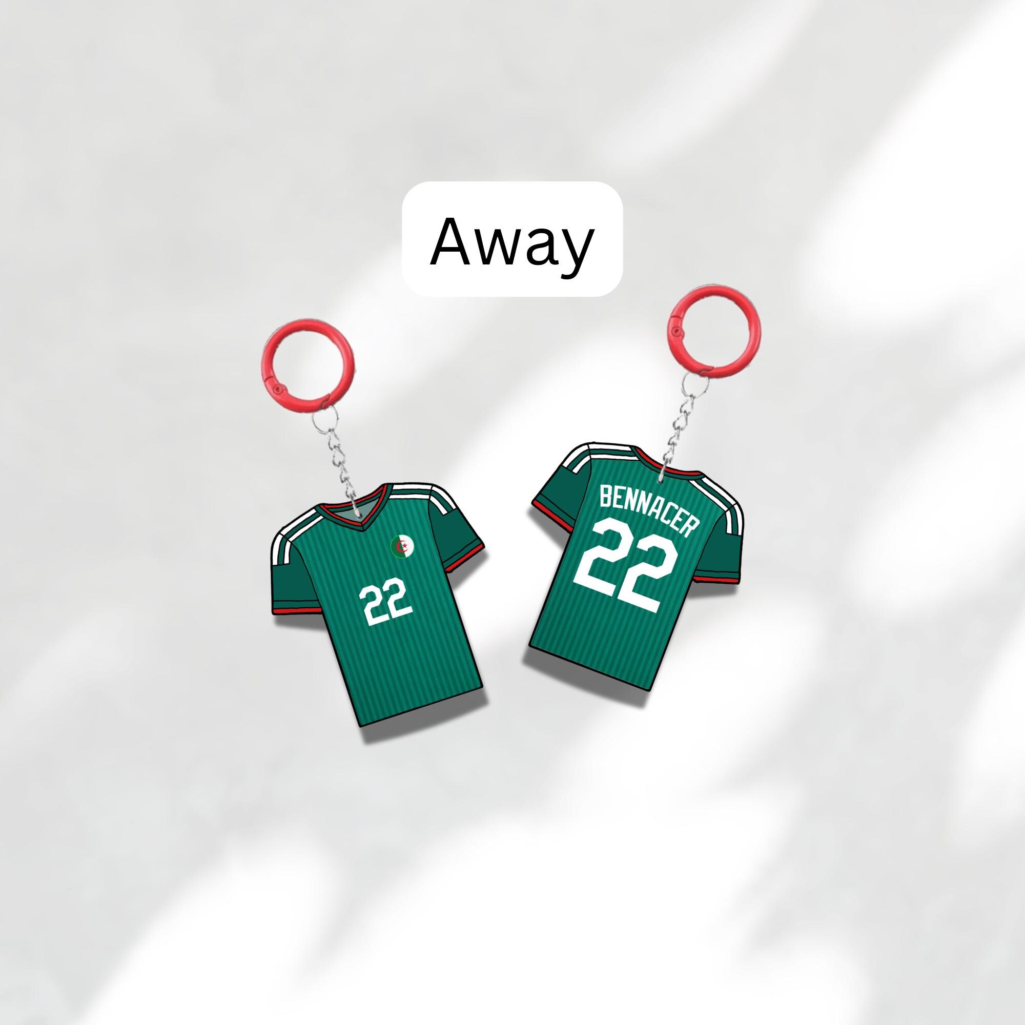Custom Keychain Algeria Soccer Theme Sports Fan Gift Personalized Name And Number Bag Tag 3 Custom Keychain Algeria Soccer Theme Sports Fan Gift Personalized Name And Number Bag Tag - Image 3