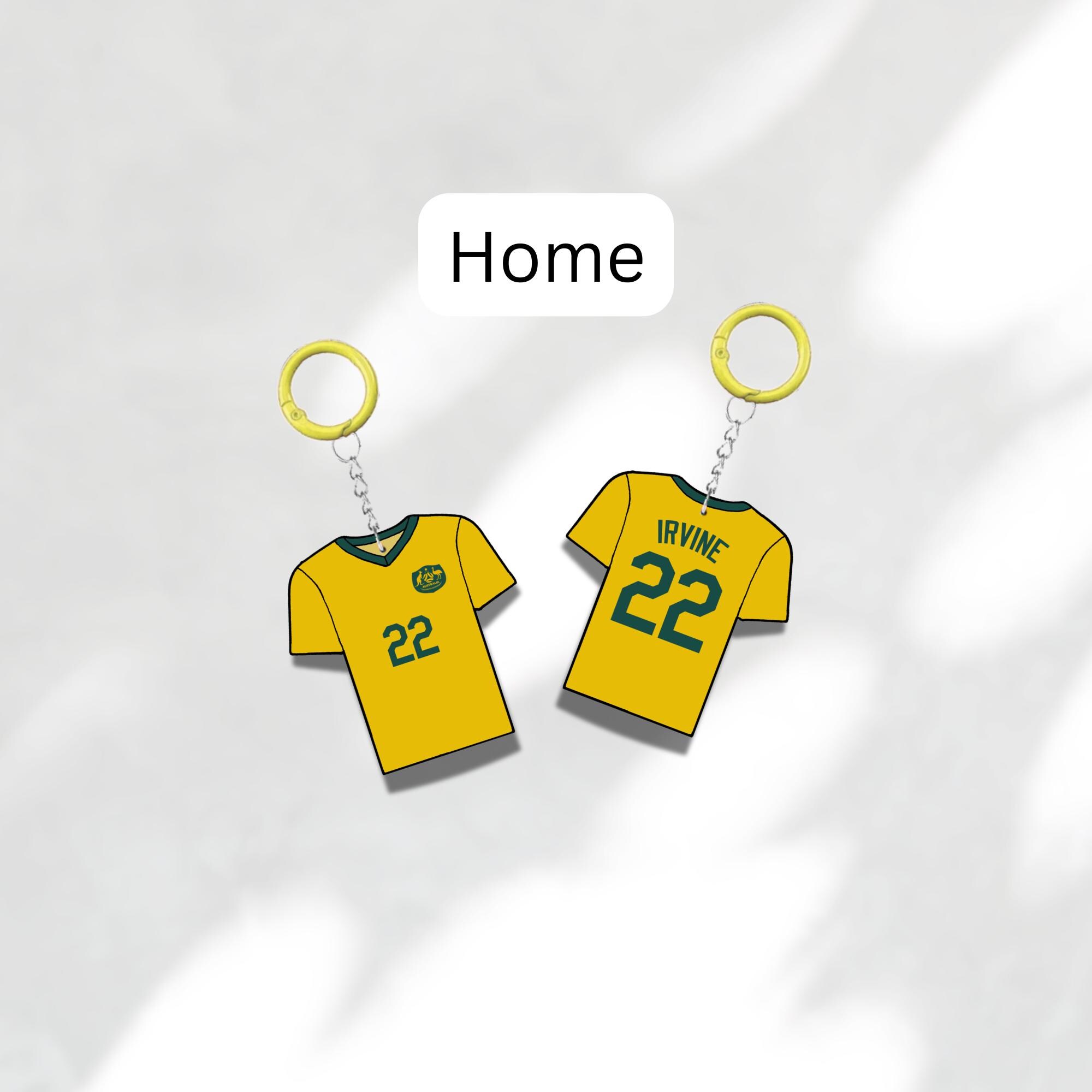 Custom Keychain Australia Soccer Theme Sports Fan Gift Personalized Name And Number Bag Tag 2 Custom Keychain Australia Soccer Theme Sports Fan Gift Personalized Name And Number Bag Tag - Image 2
