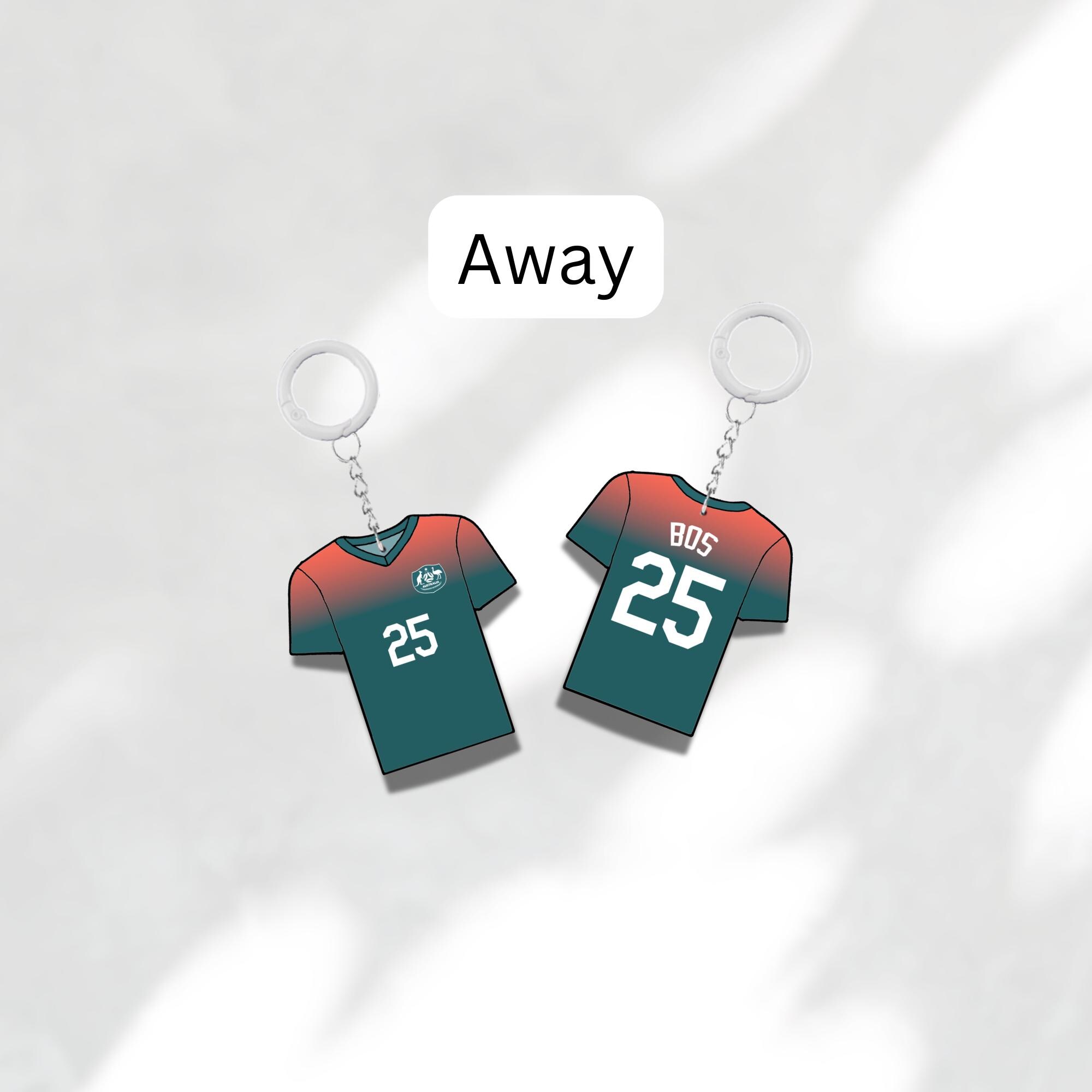 Custom Keychain Australia Soccer Theme Sports Fan Gift Personalized Name And Number Bag Tag 3 Custom Keychain Australia Soccer Theme Sports Fan Gift Personalized Name And Number Bag Tag - Image 3