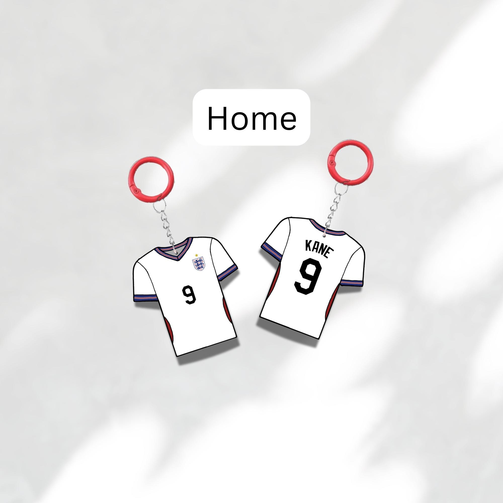 Custom Keychain England Soccer Theme Sports Fan Gift Personalized Name And Number Bag Tag 2 Custom Keychain England Soccer Theme Sports Fan Gift Personalized Name And Number Bag Tag - Image 2