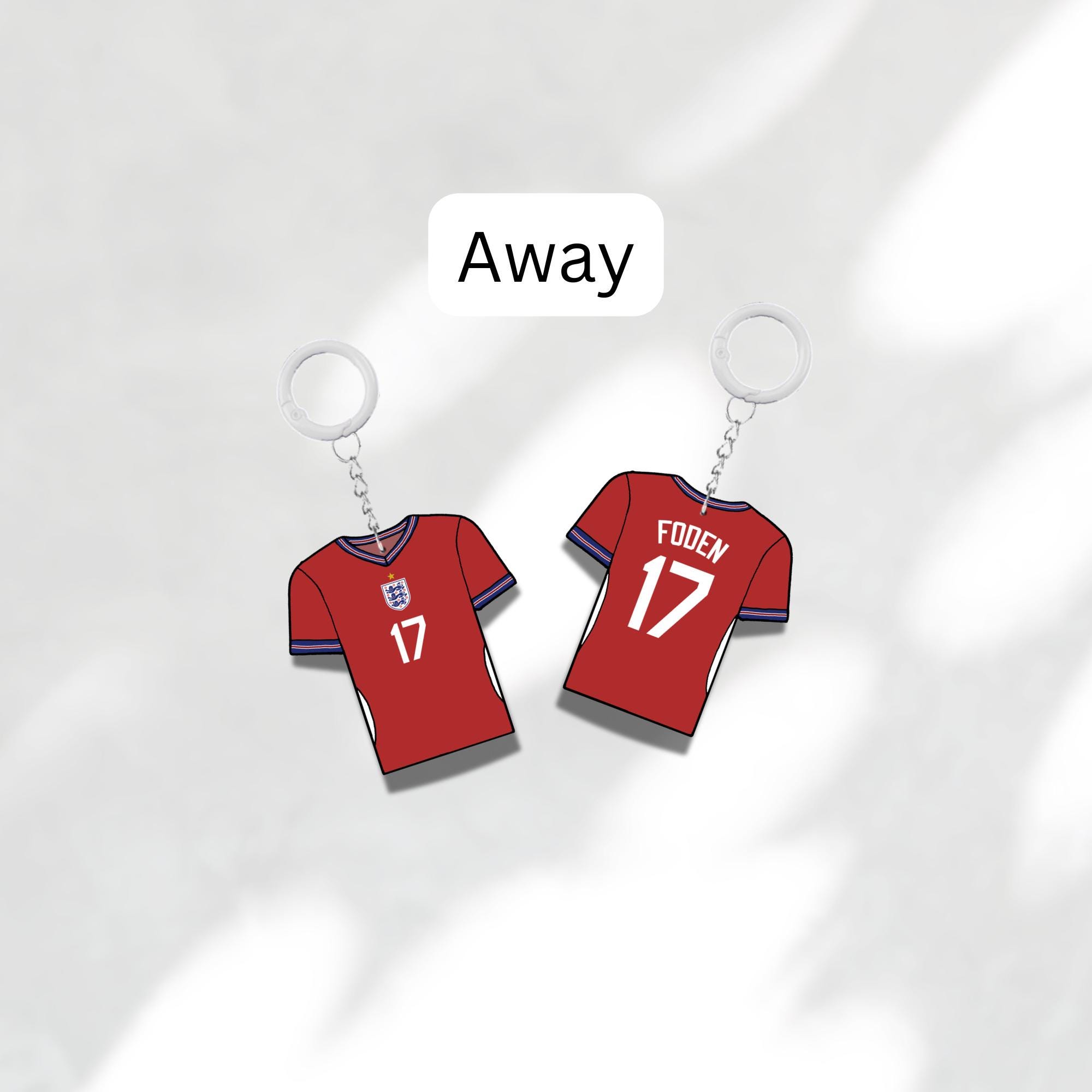 Custom Keychain England Soccer Theme Sports Fan Gift Personalized Name And Number Bag Tag 3 Custom Keychain England Soccer Theme Sports Fan Gift Personalized Name And Number Bag Tag - Image 3