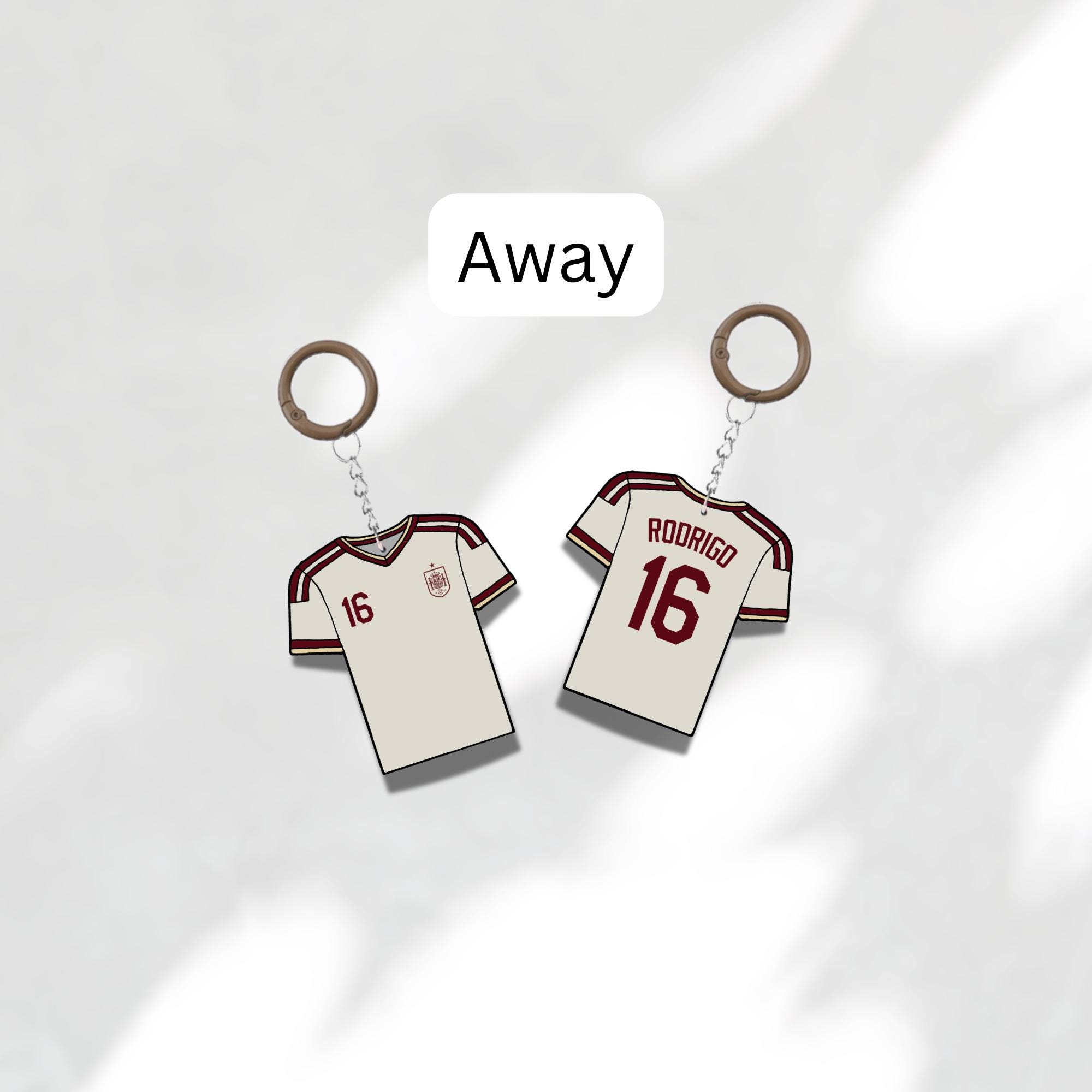Custom Keychain Spain Soccer Theme Sports Fan Gift Personalized Name And Number Bag Tag 3 Custom Keychain Spain Soccer Theme Sports Fan Gift Personalized Name And Number Bag Tag - Image 3