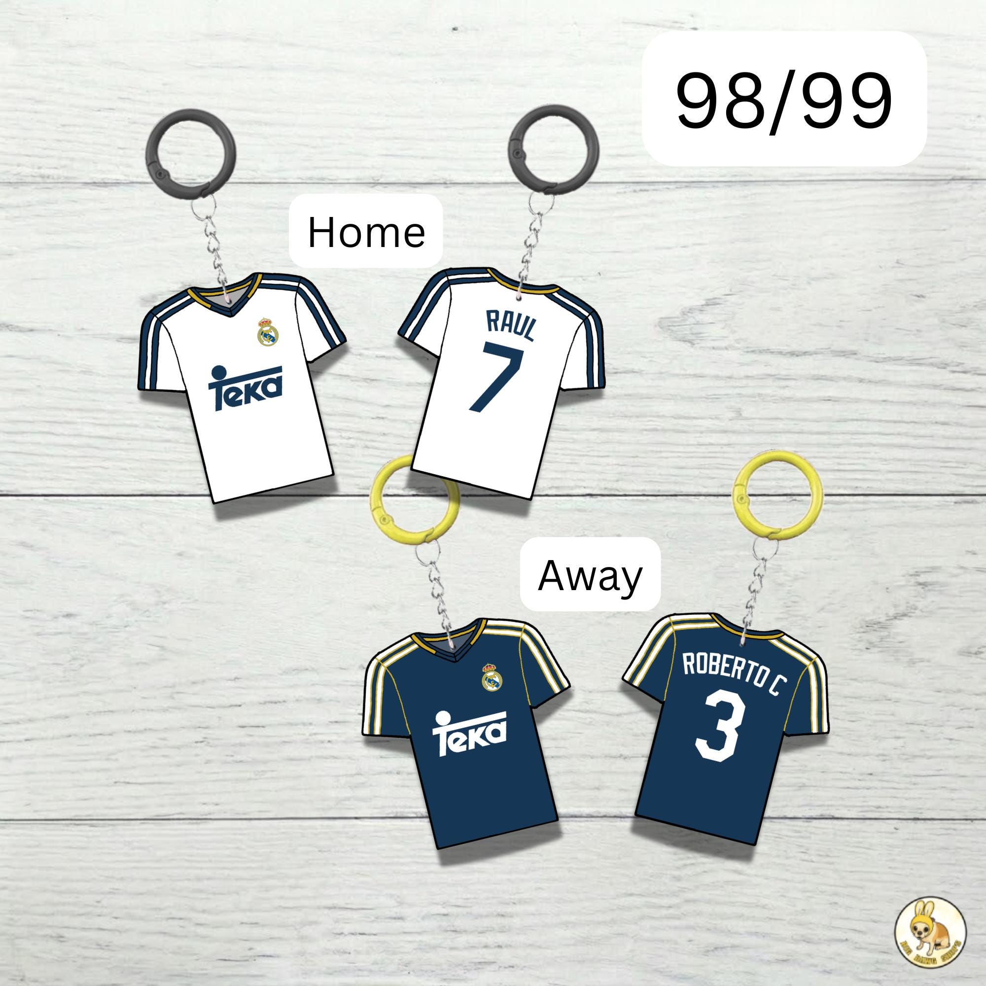 Custom Keychain Real Madrid Soccer Theme Sports Fan Gift Personalized Name And Number Bag Tag 5 Custom Keychain Real Madrid Soccer Theme Sports Fan Gift Personalized Name And Number Bag Tag - Image 5