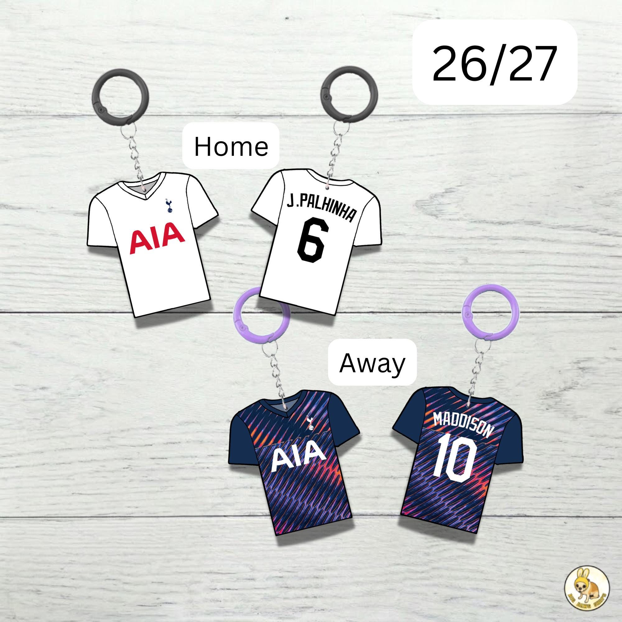 Custom Keychain Tottenham Soccer Theme Sports Fan Gift Personalized Name And Number Bag Tag 2 Custom Keychain Tottenham Soccer Theme Sports Fan Gift Personalized Name And Number Bag Tag - Image 2