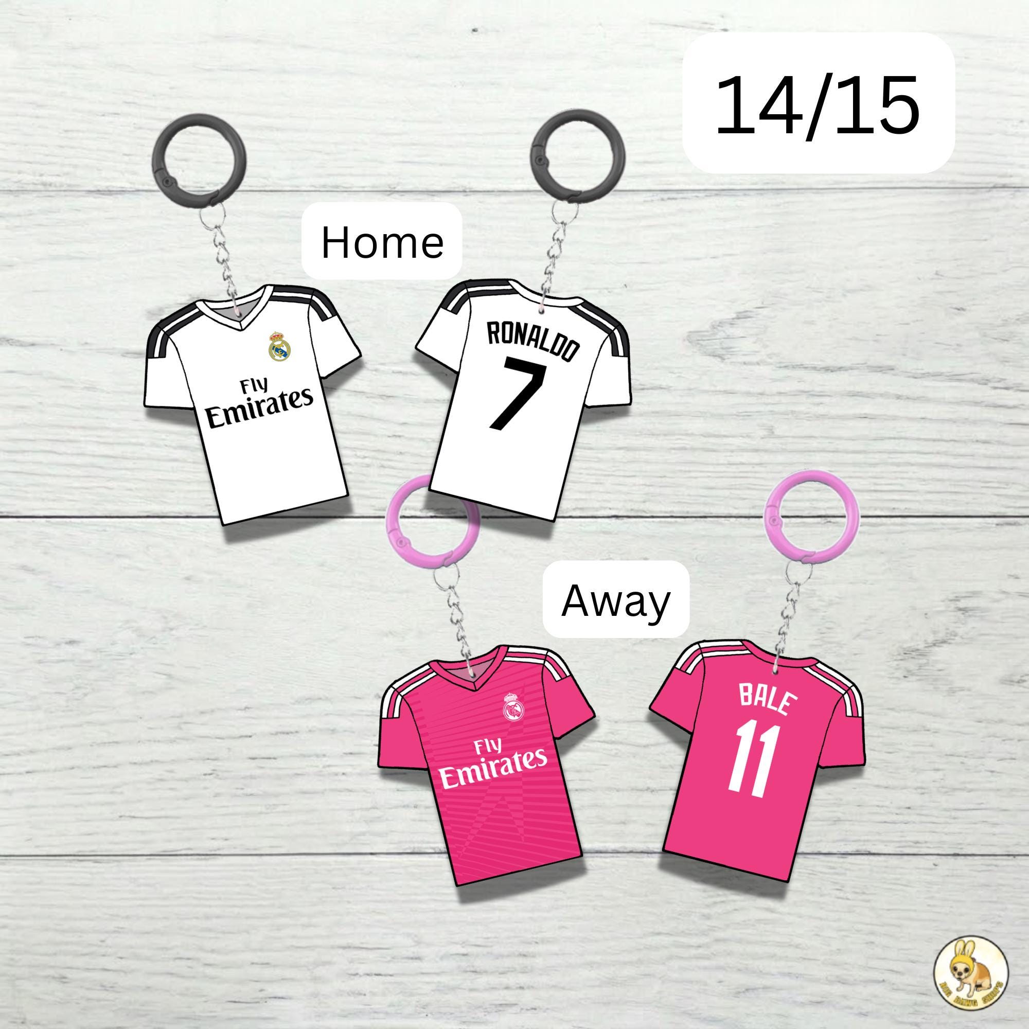 Custom Keychain Real Madrid Soccer Theme Sports Fan Gift Personalized Name And Number Bag Tag 4 Custom Keychain Real Madrid Soccer Theme Sports Fan Gift Personalized Name And Number Bag Tag - Image 4