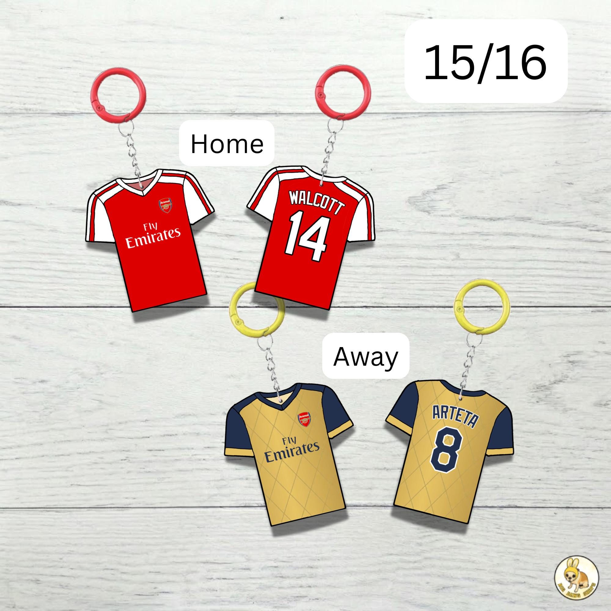 Custom Keychain Arsenal Soccer Theme Sports Fan Gift Personalized Name And Number Bag Tag 4 Custom Keychain Arsenal Soccer Theme Sports Fan Gift Personalized Name And Number Bag Tag - Image 4