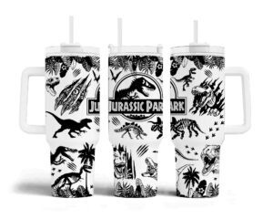 Jurassic Park Tumbler Graphic Tumbler for Movie Fans