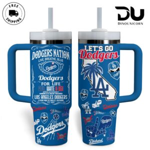 Los Angeles Dodgers Major League Baseball Graphic Tumbler With Handle for Fans