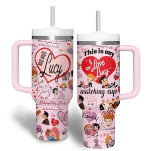 Unisex Love Lucy Tumbler Graphic Tumbler for Movie Fans