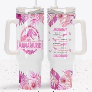 Unisex Mamasaurus Jurassic Park Tumbler Graphic Tumbler for Movie Fans