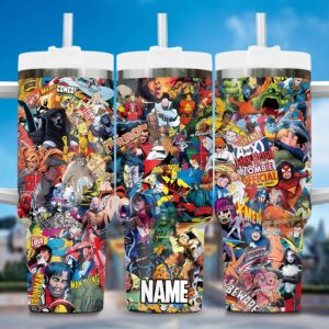 Unisex Marvel Comics Tumbler Graphic Tumbler for Movie Fans