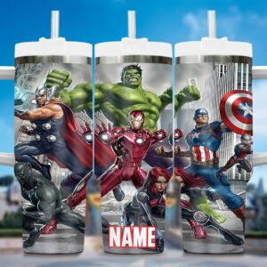 Unisex Marvel Heroes Tumbler Graphic Tumbler for Movie Fans