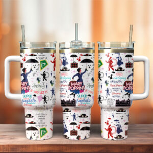 Unisex Mary Poppins Tumbler Graphic Tumbler for Movie Fans